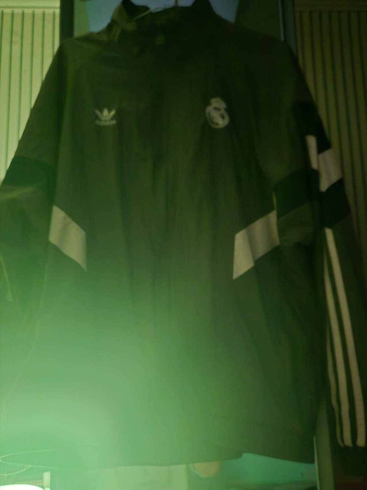Adidas Real Madrid Originals Track Top Charcoal Grey - KR Sizing 착용 스타일 - 2