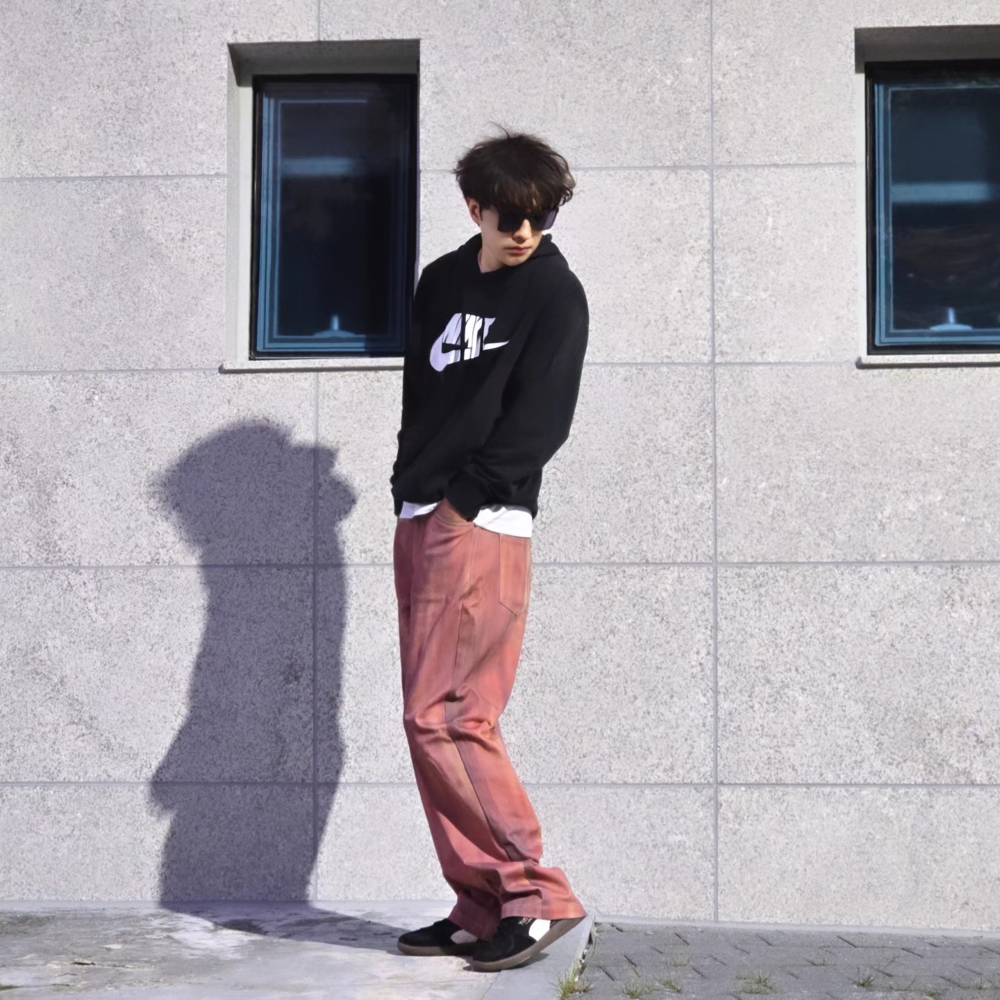 Nike NSW Club Fleece Graphic Pullover Hoodie black - Asia, Nike NSW Club Fleece Graphic Pullover Hoodie Black - US/EU 착용 스타일 - 2