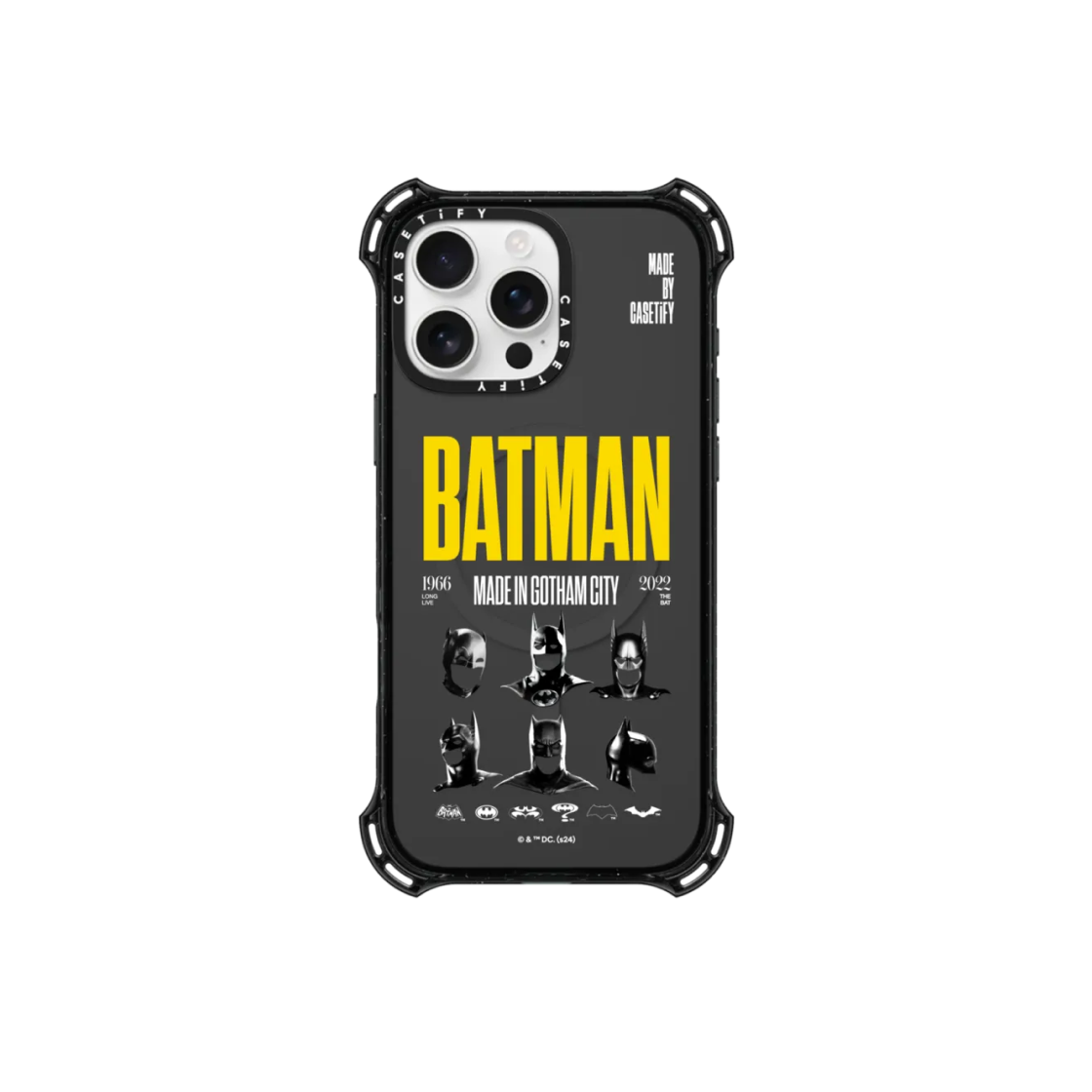 - Casetify x Batman iPhone Made in Gotham City Bounce Case Black - 대표 이미지 #1