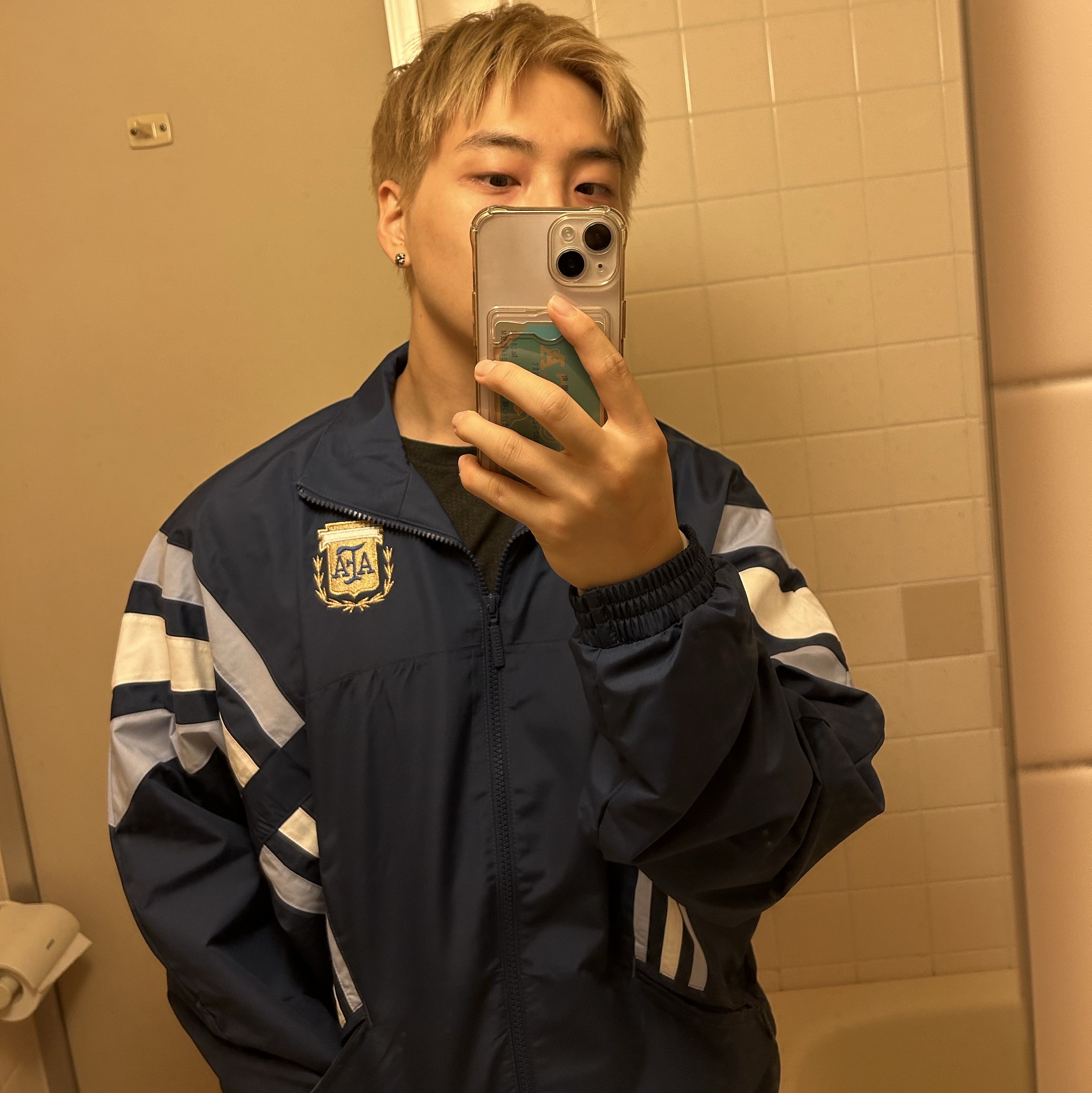 Adidas Argentina 1994 Woven Track Jacket Mute Purple - KR Sizing 착용 스타일