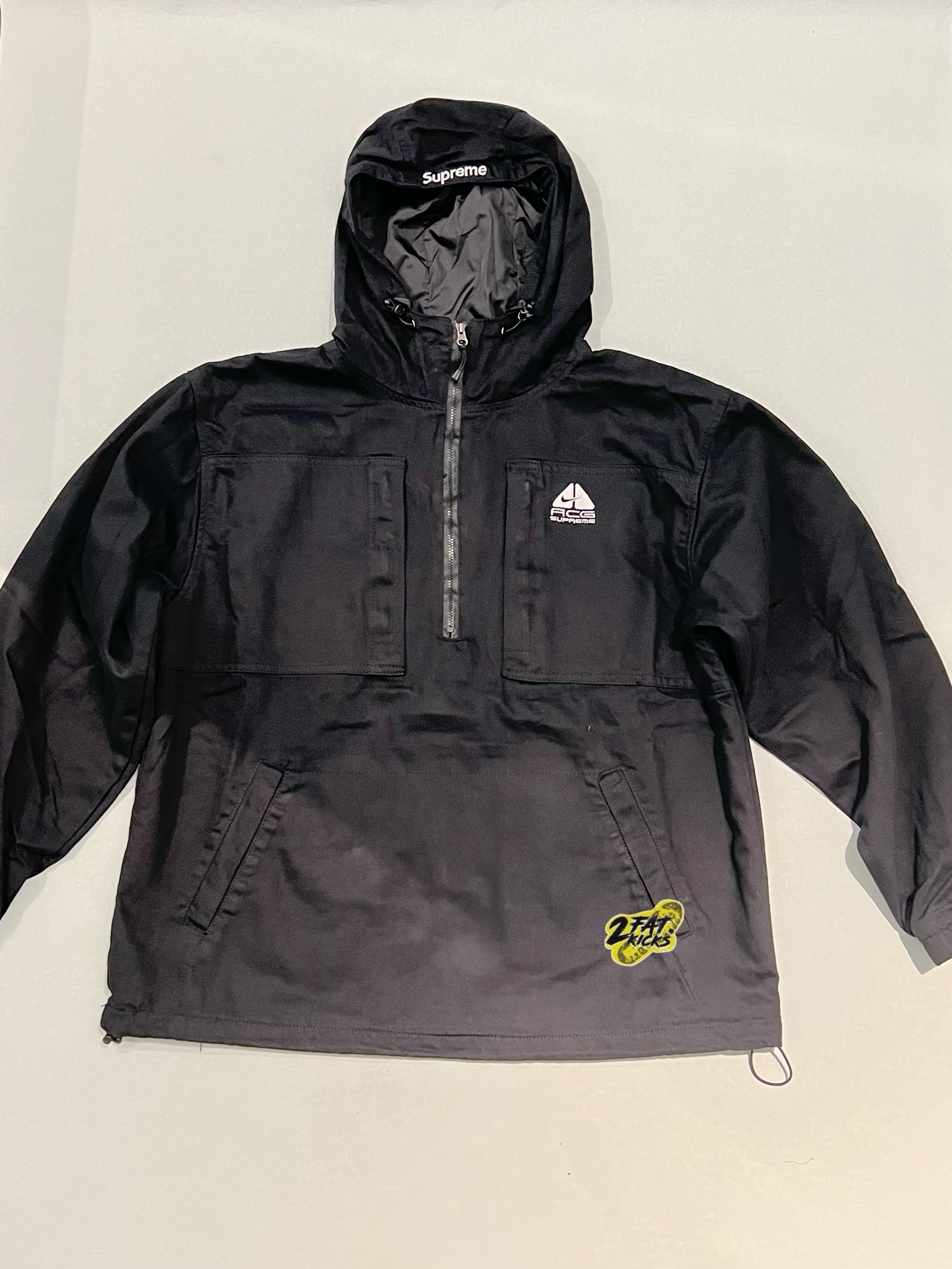 Supreme x Nike ACG Denim Pullover Washed Blue - 22FW, Supreme x Nike ACG Denim Pullover Black - 22FW 착용 스타일 - 8