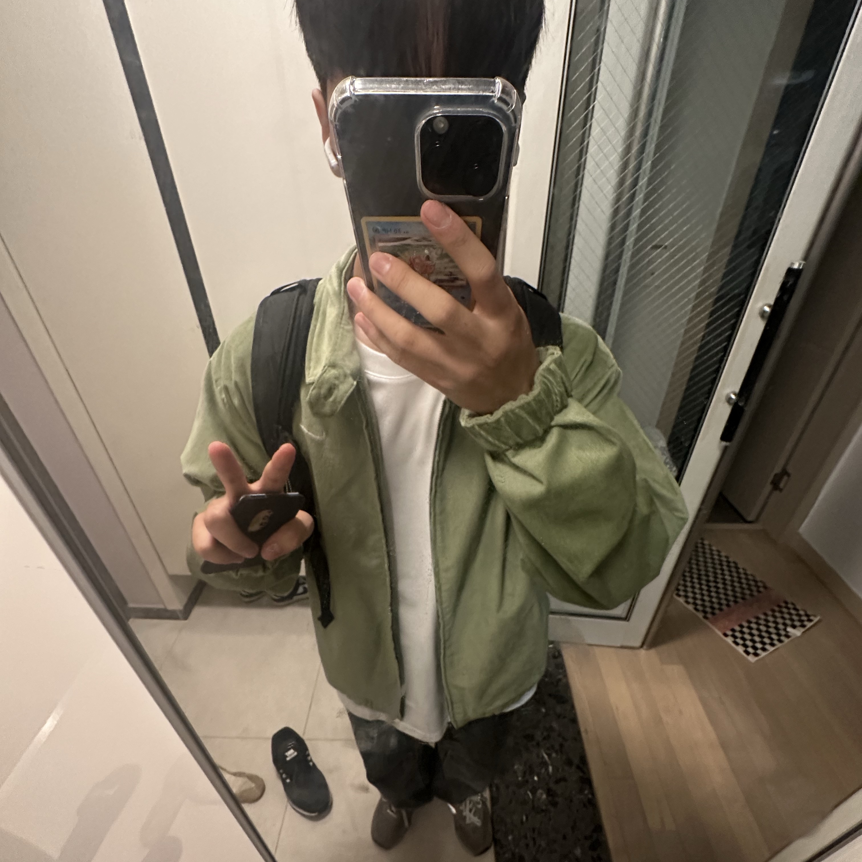 Nike Life Harrington Jacket Oil Green - Asia, New Balance 574 Worn By Anyone Grey - D Standard 착용 스타일 - 2