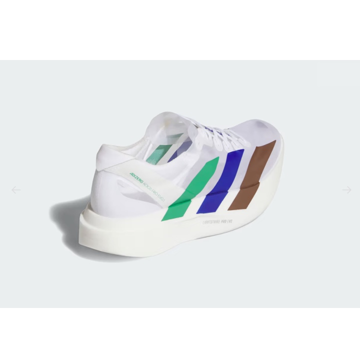 Adidas Adizero Adios Pro EVO 1 White Black, Adidas Adizero Adios Pro 3 Cloud White Core Black 착용 스타일 - 2