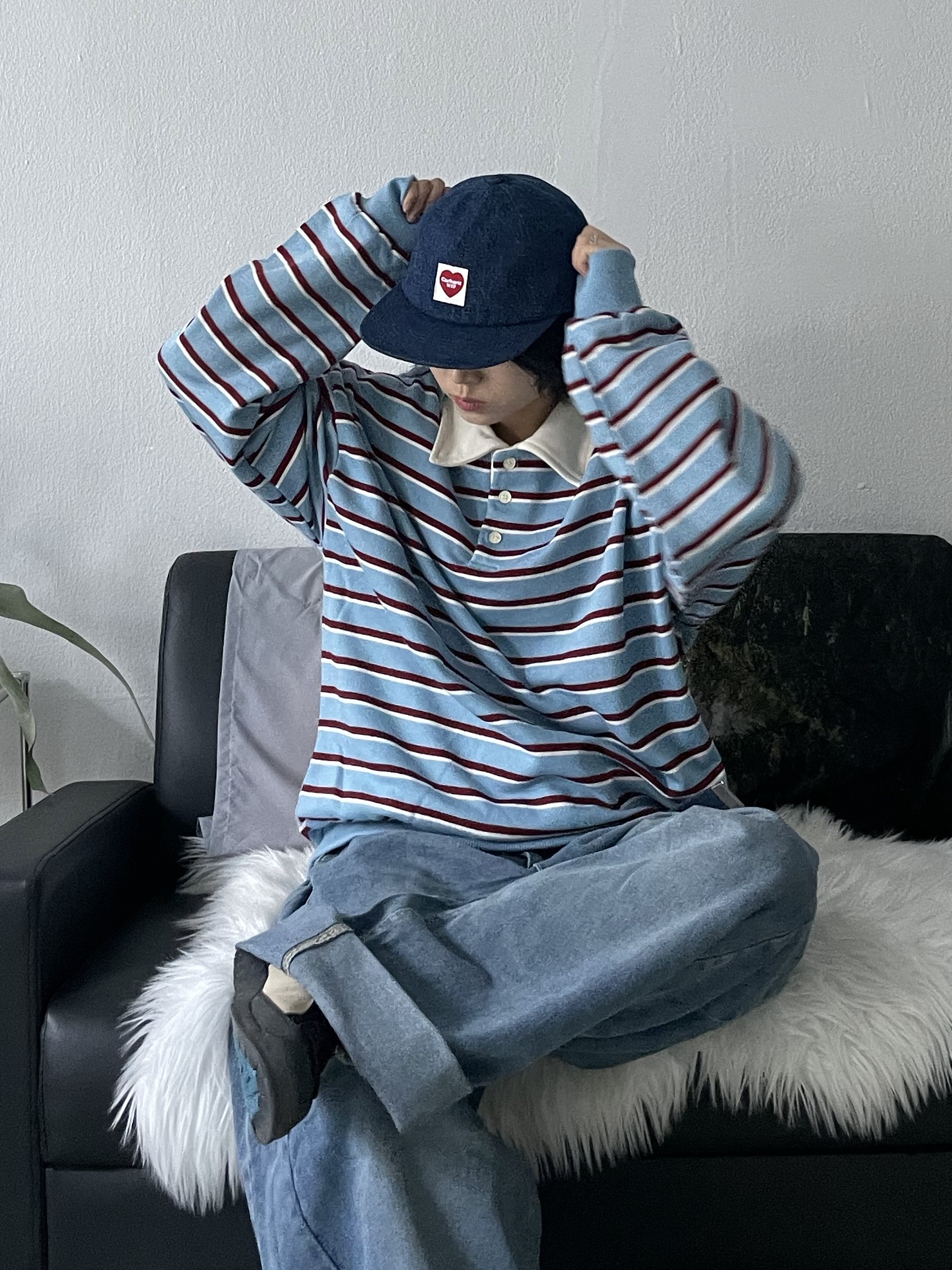 Carhartt WIP Nash Cap Blue, (W) Keen Jasper Rocks SP Sneakers Beige 착용 스타일 - 3