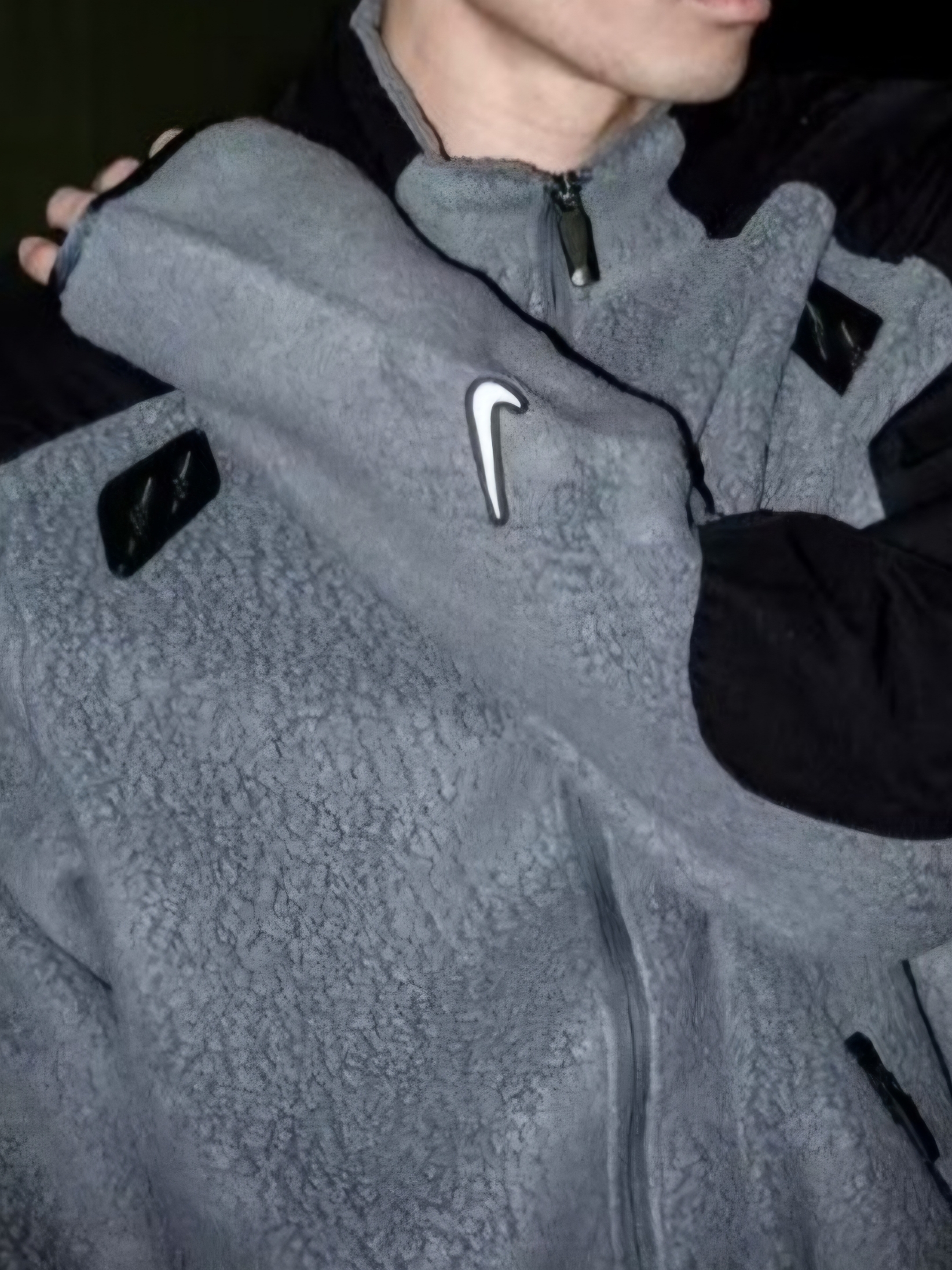 Nike x Drake Nocta 8K Peaks Track Jacket Iron Grey (DV3635-068), Nike ACG Arctic Wolf Full Zip Top Black Anthracite - Asia 착용 스타일 - 1