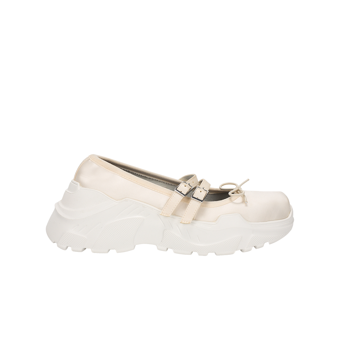 아키코아오키 우먼 지젤 새틴 아이보리 화이트 - 24FW(Akikoaoki Women Giselle Satin Ivory White - 24FW)