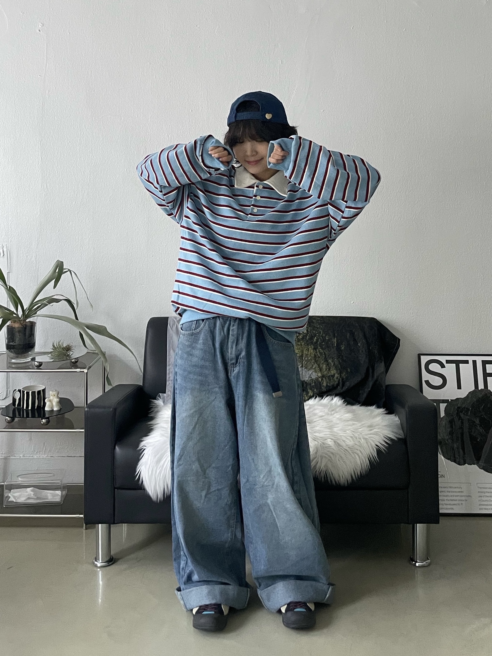 Carhartt WIP Nash Cap Blue, (W) Keen Jasper Rocks SP Sneakers Beige 착용 스타일 - 2