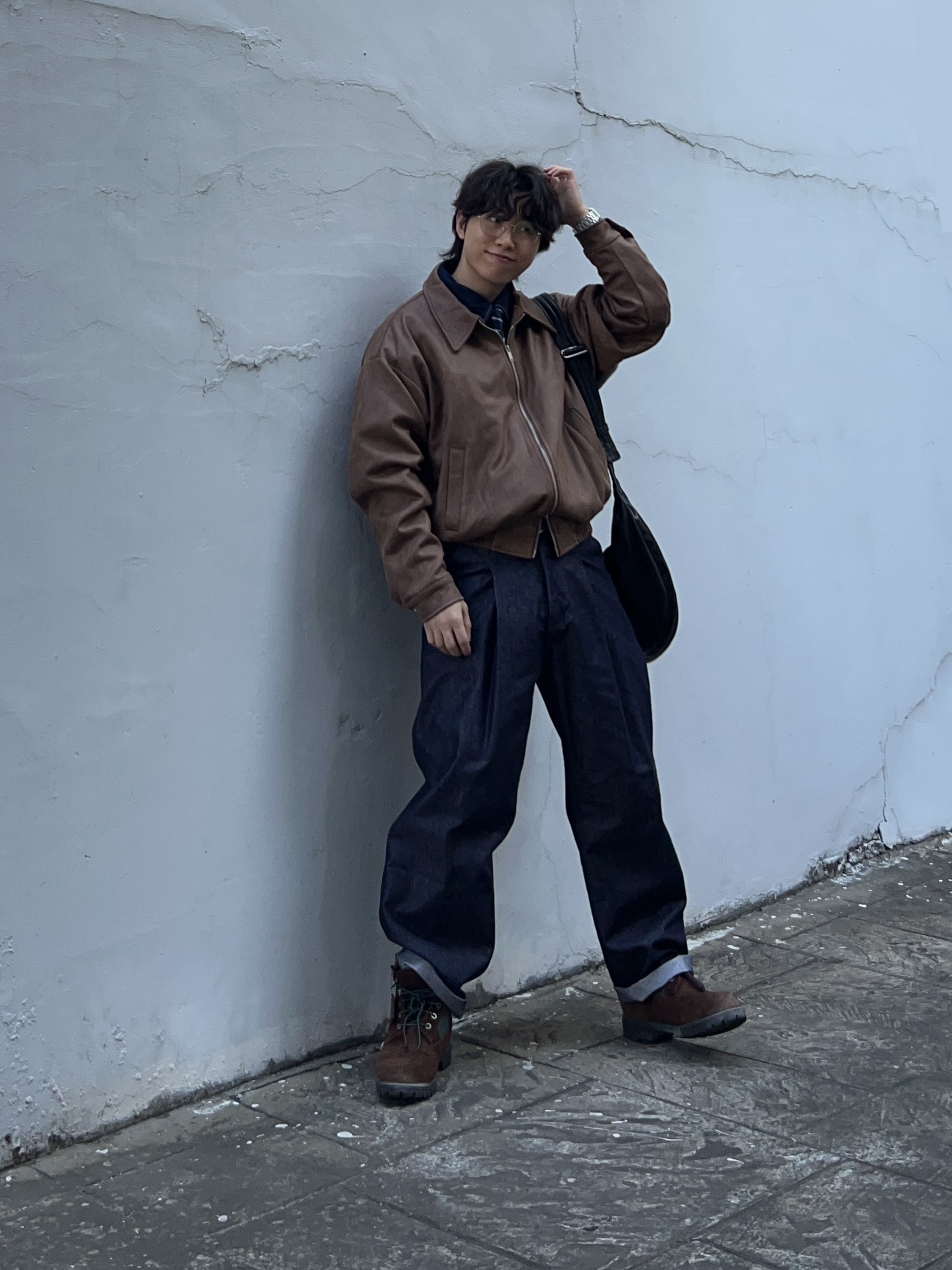 Timberland x Thisisneverthat 6 inch Boot Brown - Wide 착용 스타일 - 1