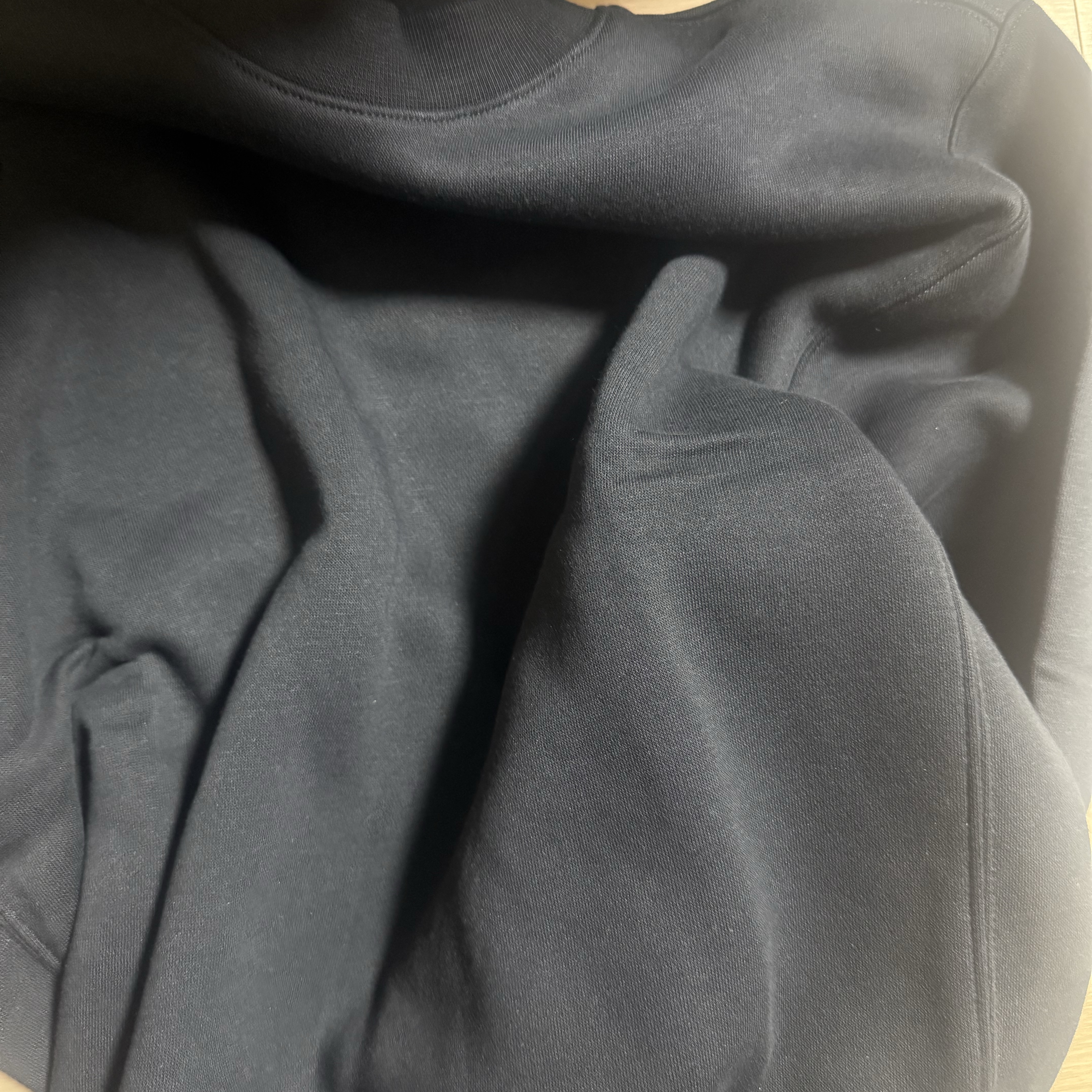 Nike NSW Club Fleece Crew Sweatshirt Black - Asia 착용 스타일