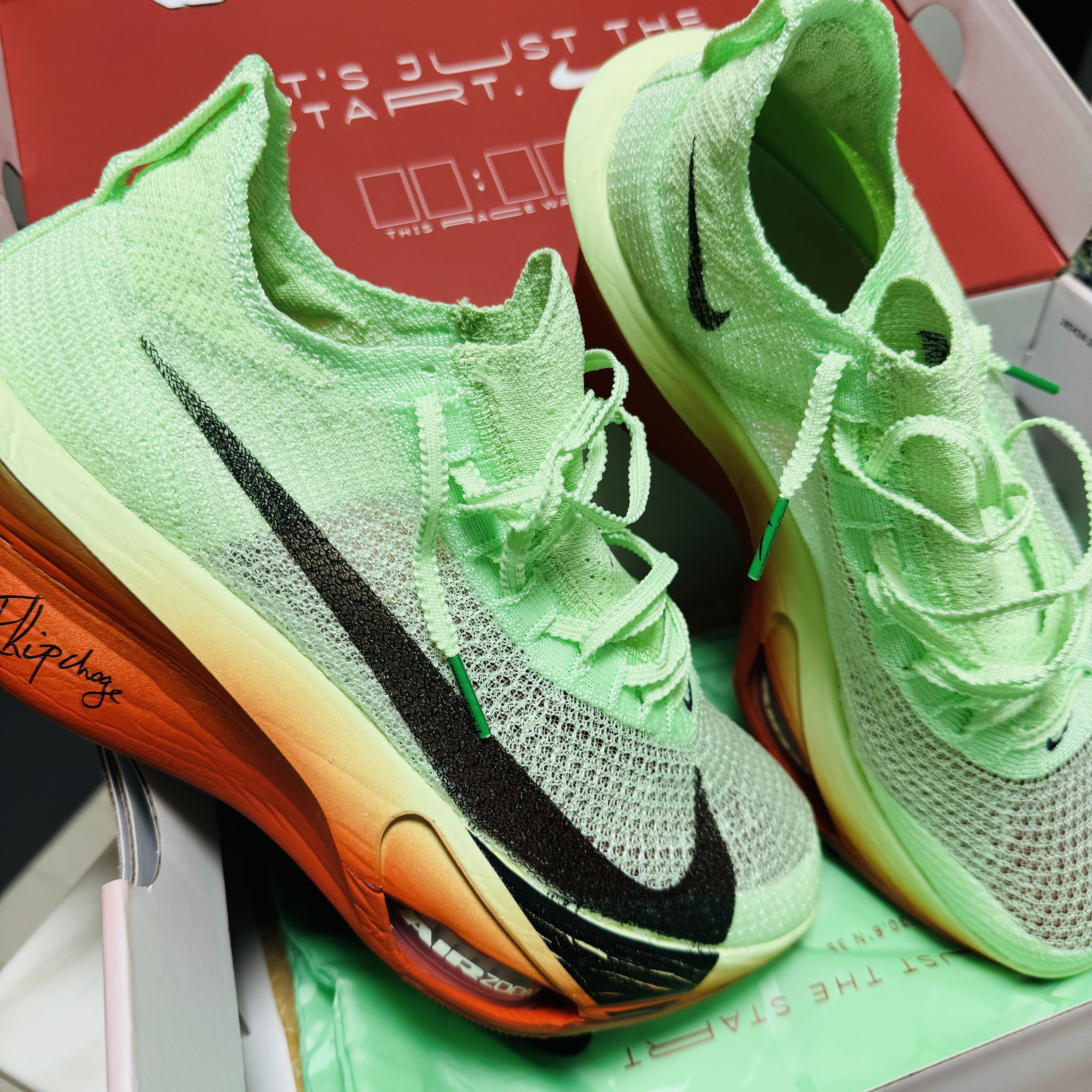 Nike Air Zoom Alphafly Next% 3 Eliud Kipchoge 착용 스타일 - 1