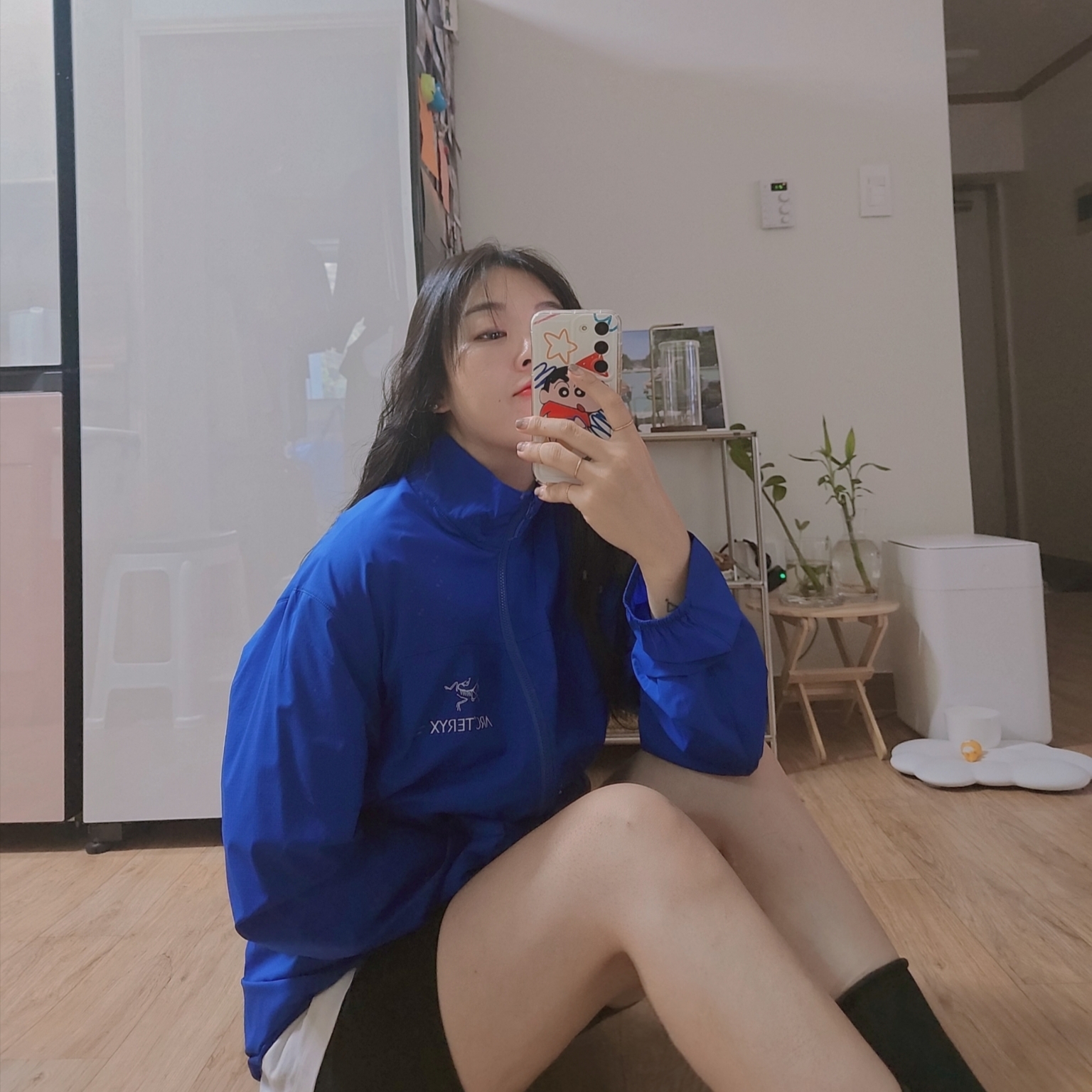 Arc'teryx Squamish Jacket Vitality 착용 스타일 - 1