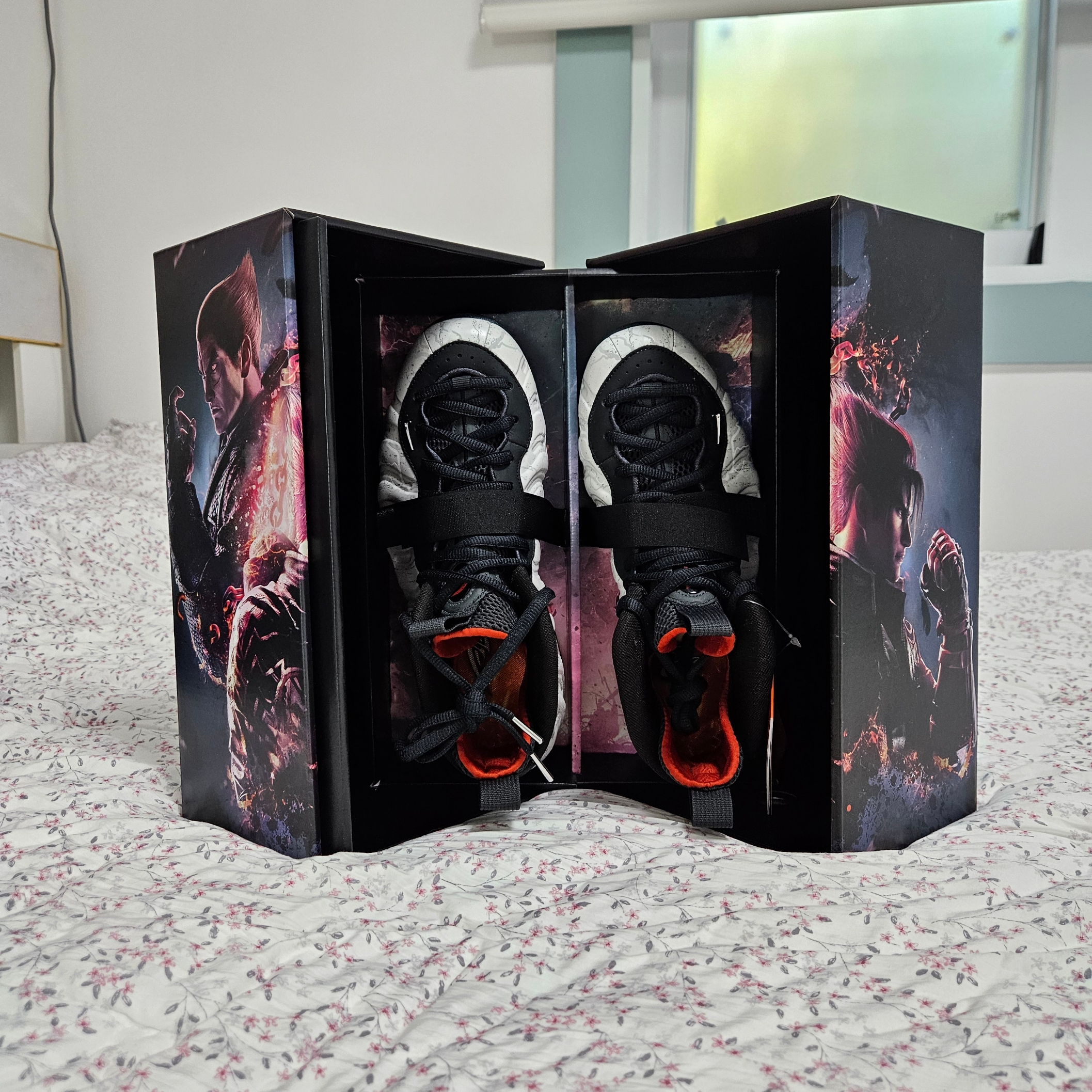 Nike x Tekken 8 Air Foamposite One PRM Jin 착용 스타일 - 1