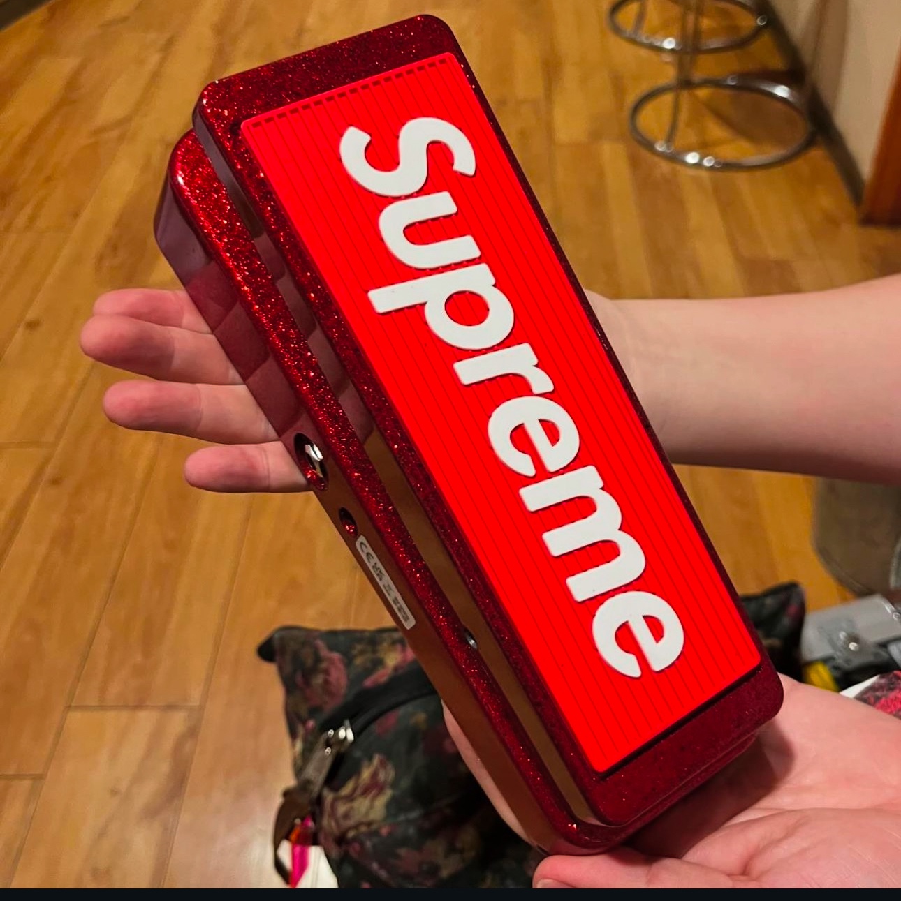 Supreme x Cry Baby Pedal Red - 24FW (Korean Ver.) 착용 스타일