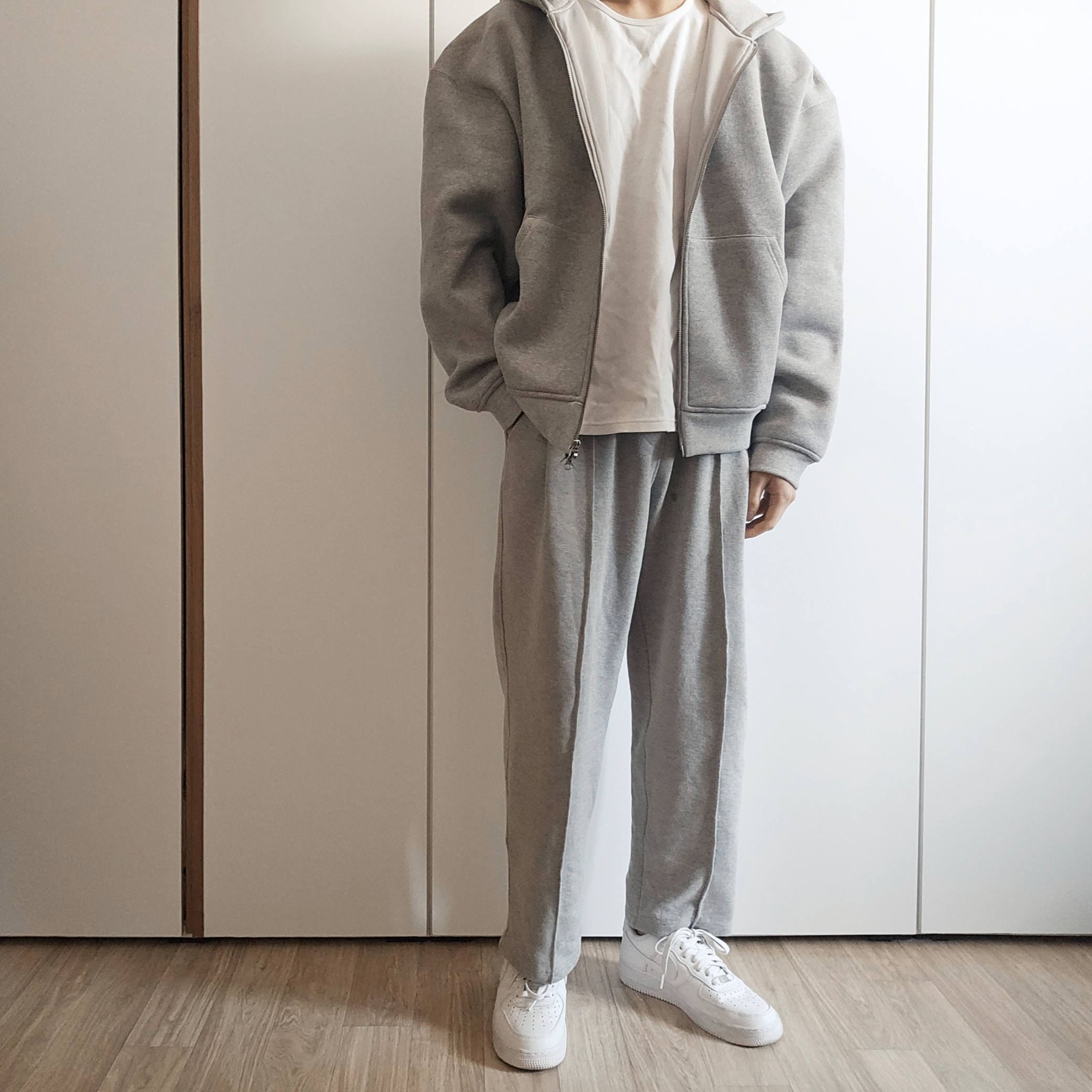Nike Air Force 1 '07 Low White 착용 스타일