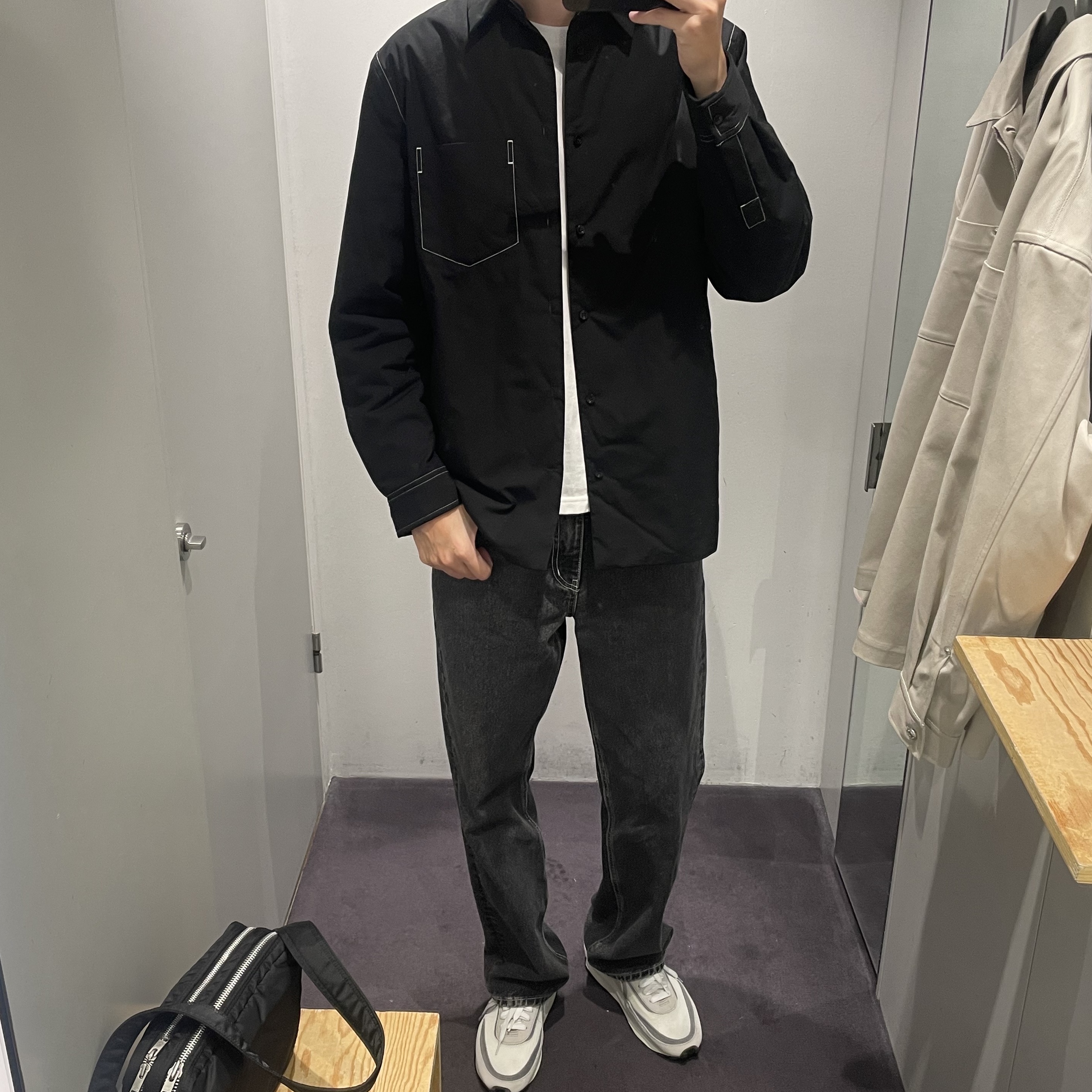 Nike x Sacai LDWaffle Summit White 착용 스타일