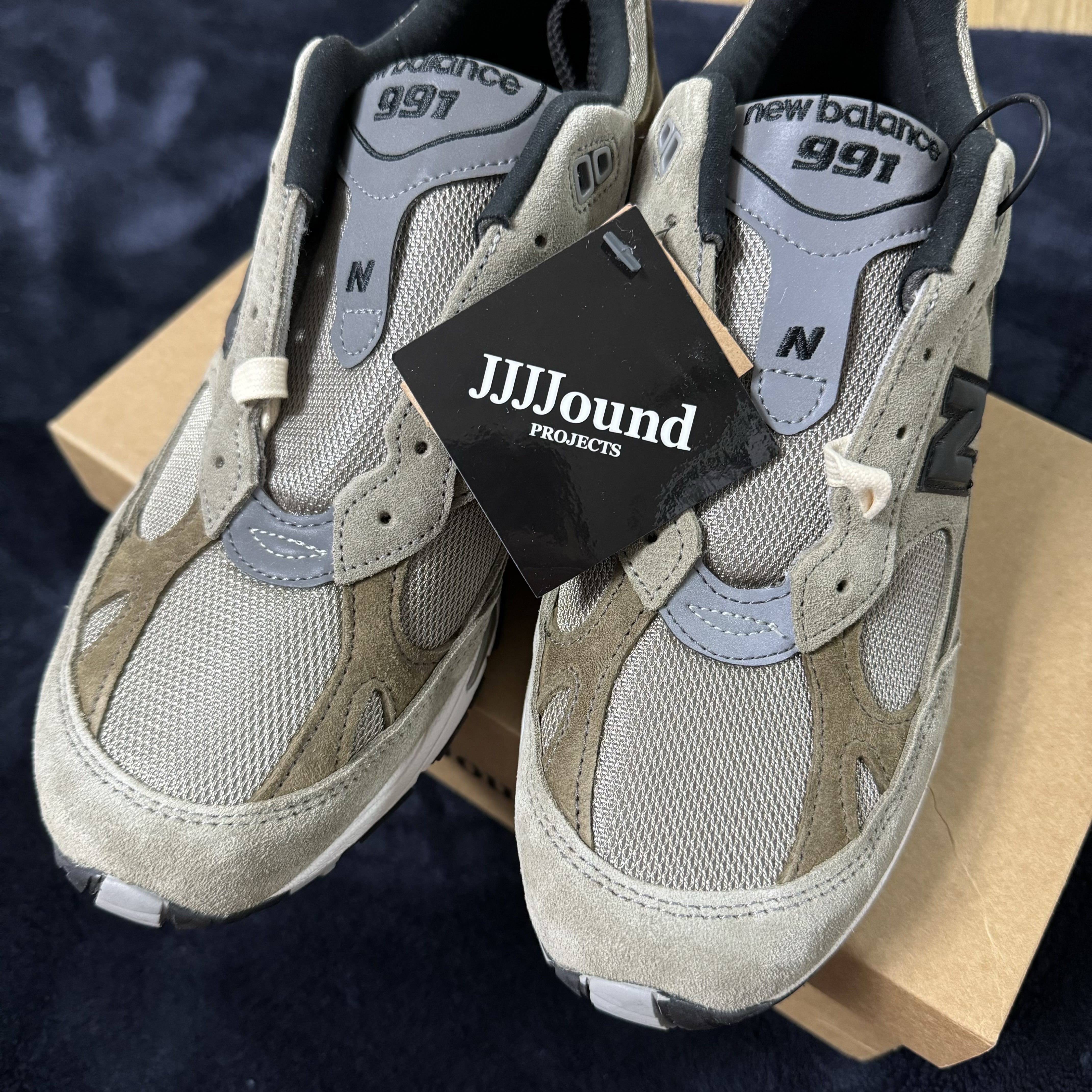 New Balance x JJJJound 991 Made in UK Grey 착용 스타일 - 3