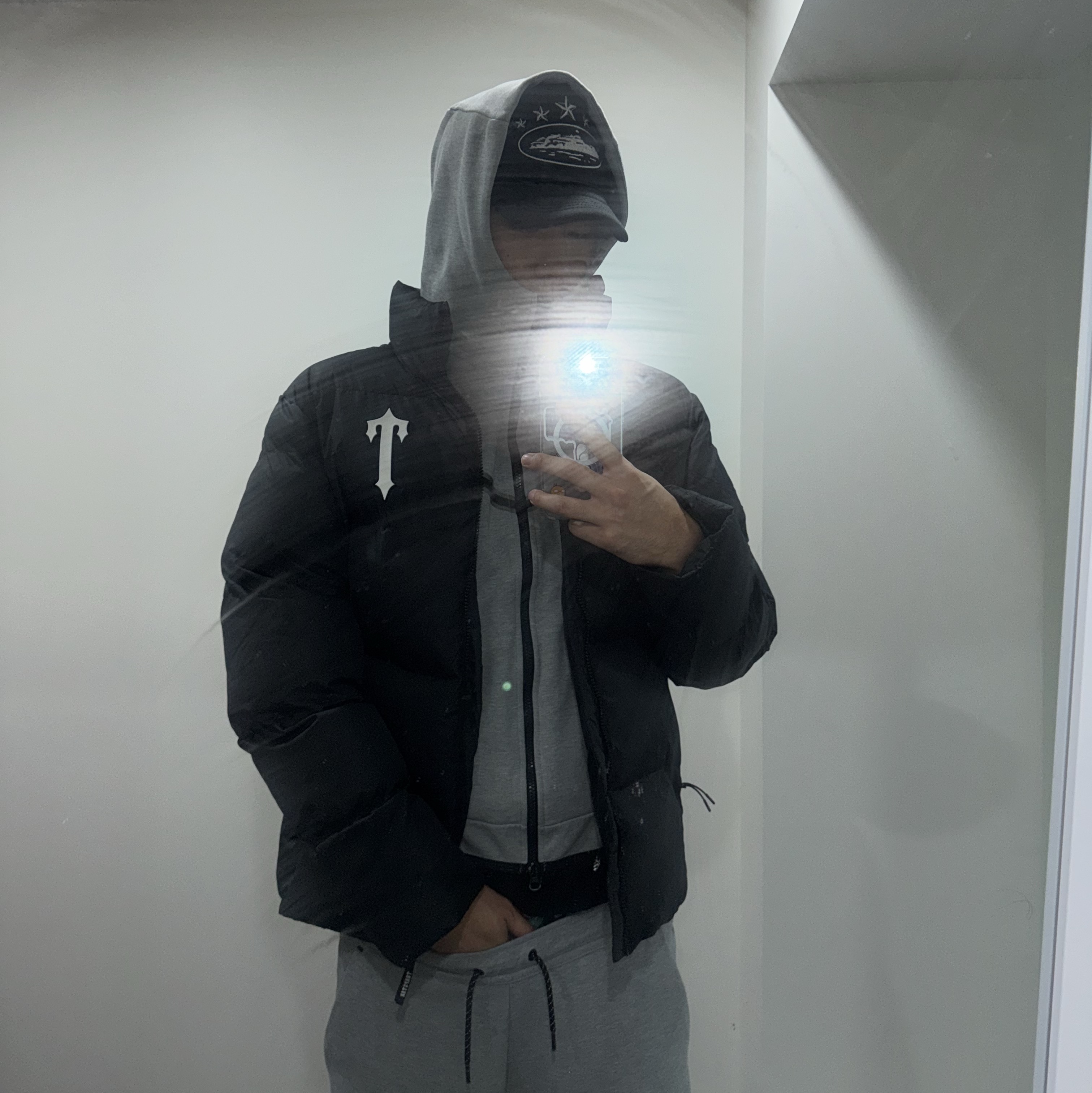 Nike NSW Tech Fleece Windrunner Full Zip Hoodie Dark Grey Heather - Asia, Nike NSW Tech Fleece Jogger Dark Grey Heather - Asia 착용 스타일 - 2