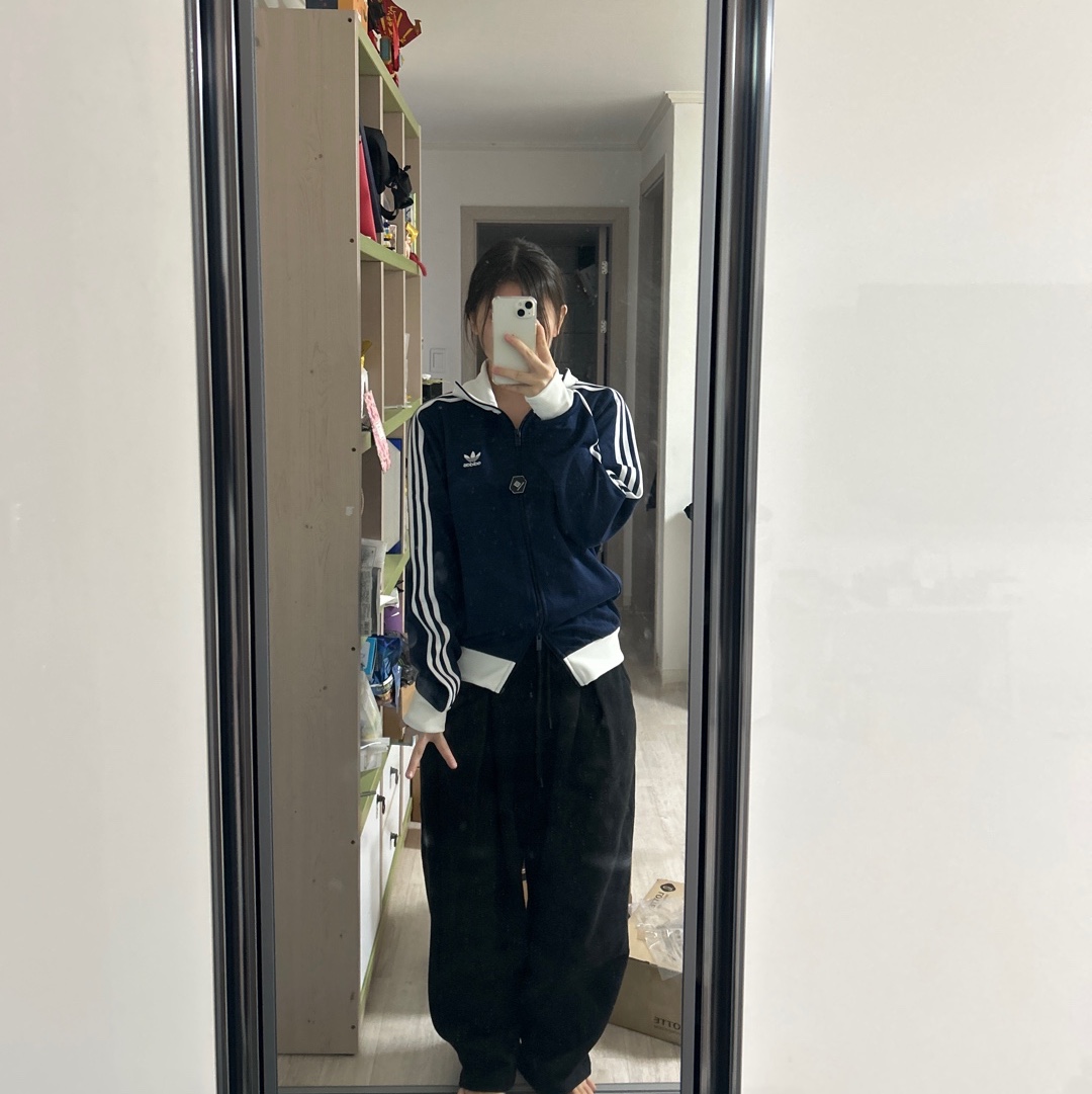Adidas Adicolor Classic Beckenbauer Track Top Night Indigo - KR Sizing 착용 스타일
