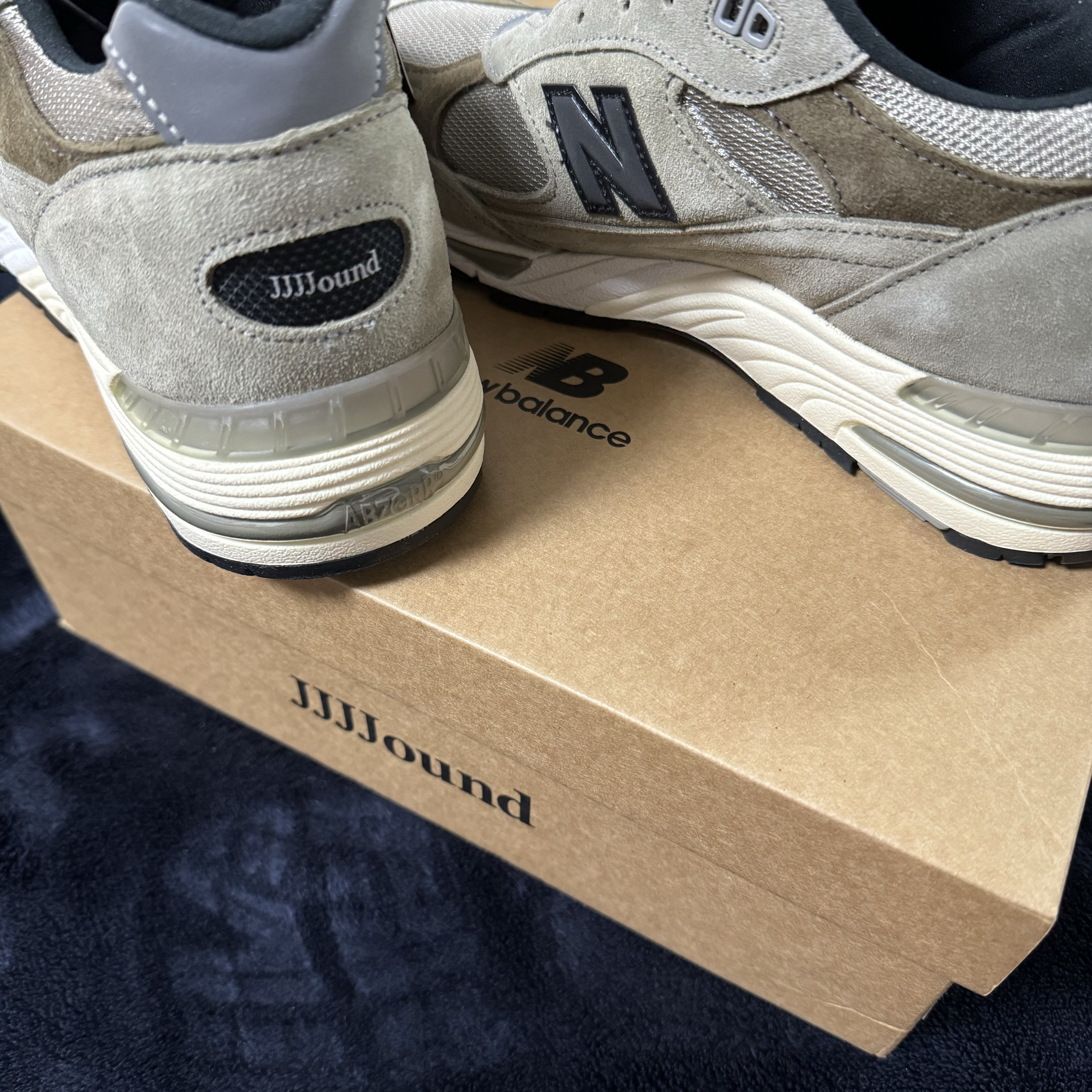 New Balance x JJJJound 991 Made in UK Grey 착용 스타일 - 2
