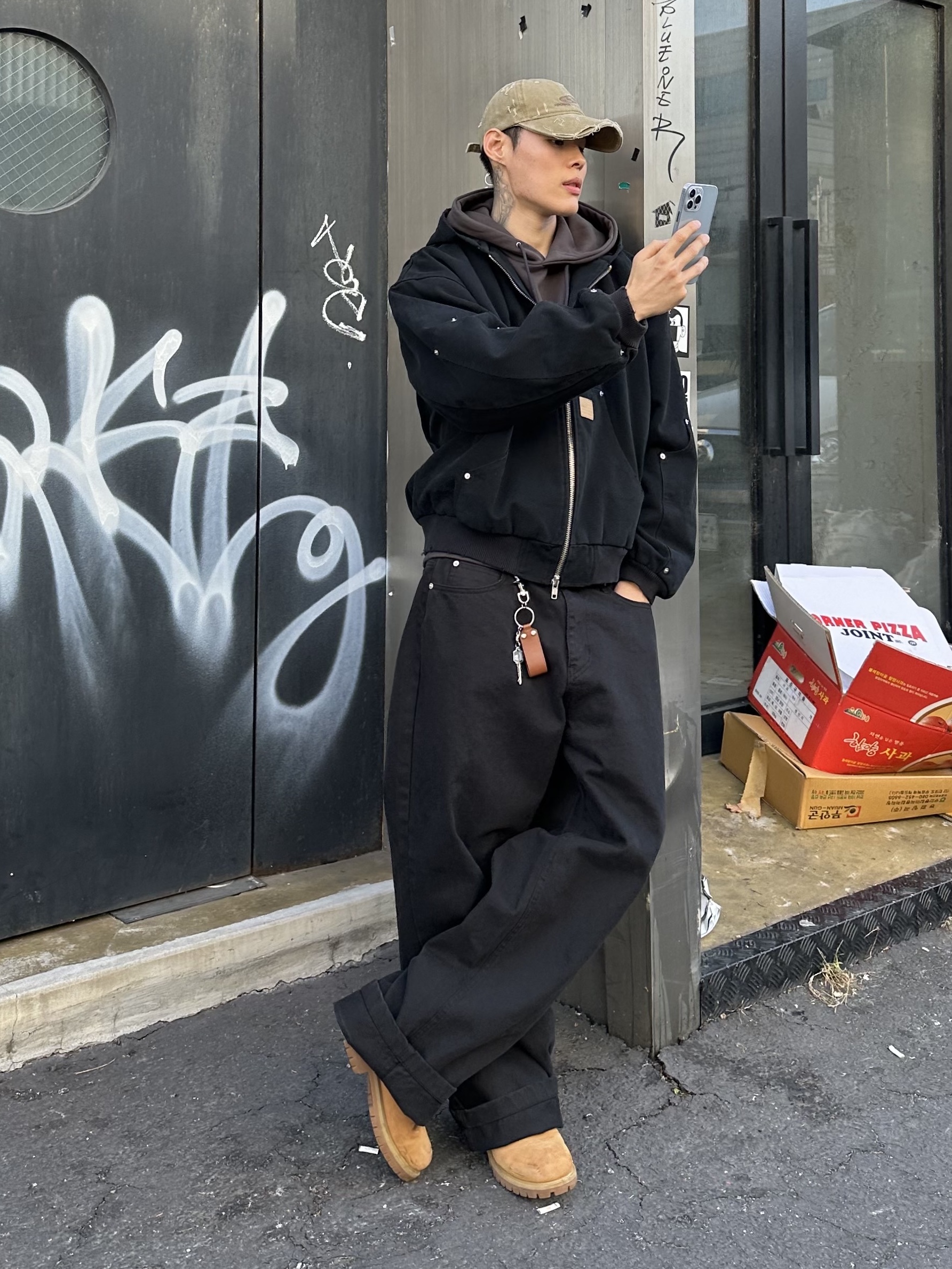 Timberland Premium 6 inch Waterproof Boot Wheat Nubuck - Wide 착용 스타일 - 2