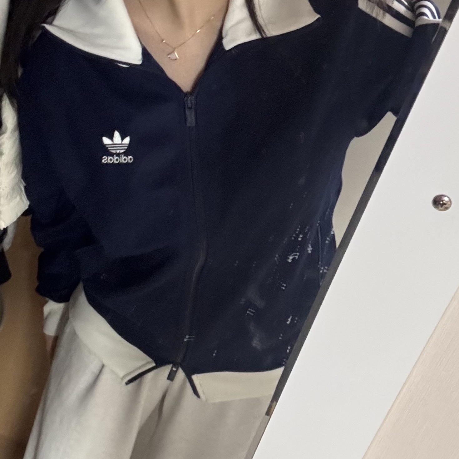 Adidas Adicolor Classic Beckenbauer Track Top Night Indigo - KR Sizing 착용 스타일
