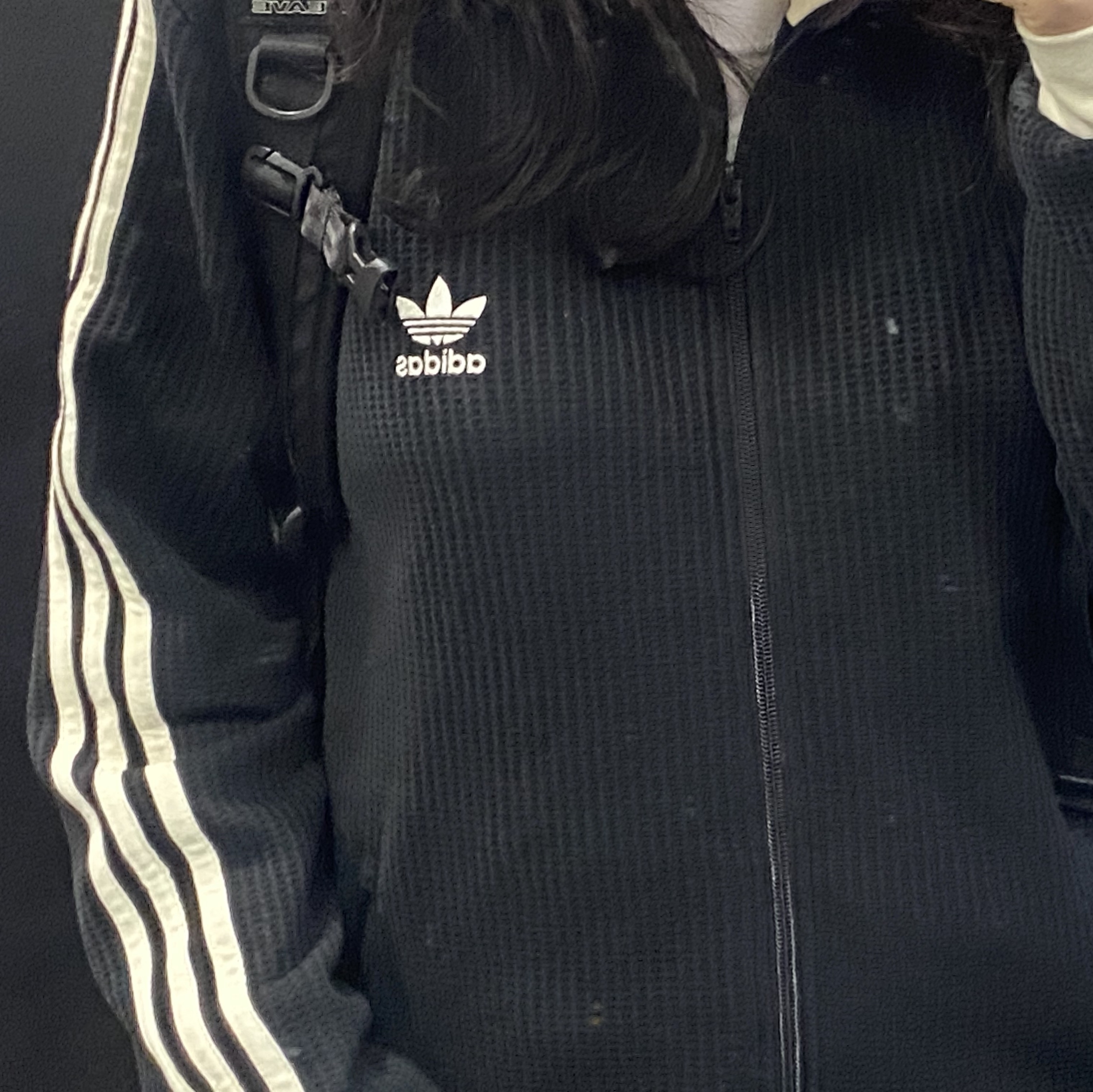 Adidas Waffle Beckenbauer Track Top Black - KR Sizing 착용 스타일