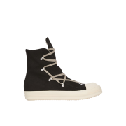 Rick Owens Drkshdw Porterville Hexa Sneakers in 13 oz. Overdyed Denim Black Pearl