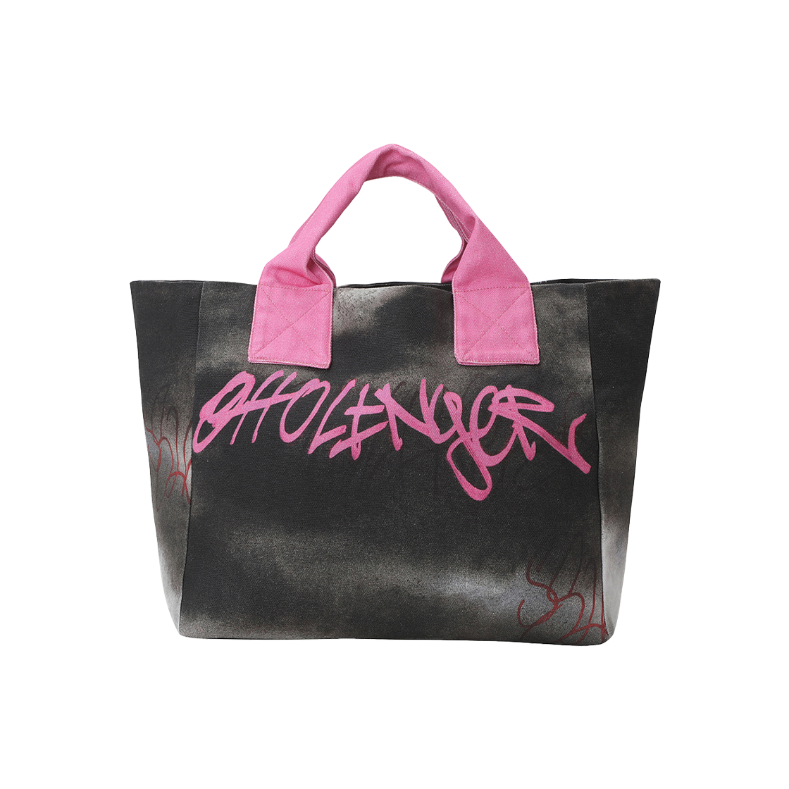 오토링거 우먼 맥시 토트 백 핑크 그래피티 - 24FW(Ottolinger Women Maxi Tote Bag Pink Graffiti - 24FW)