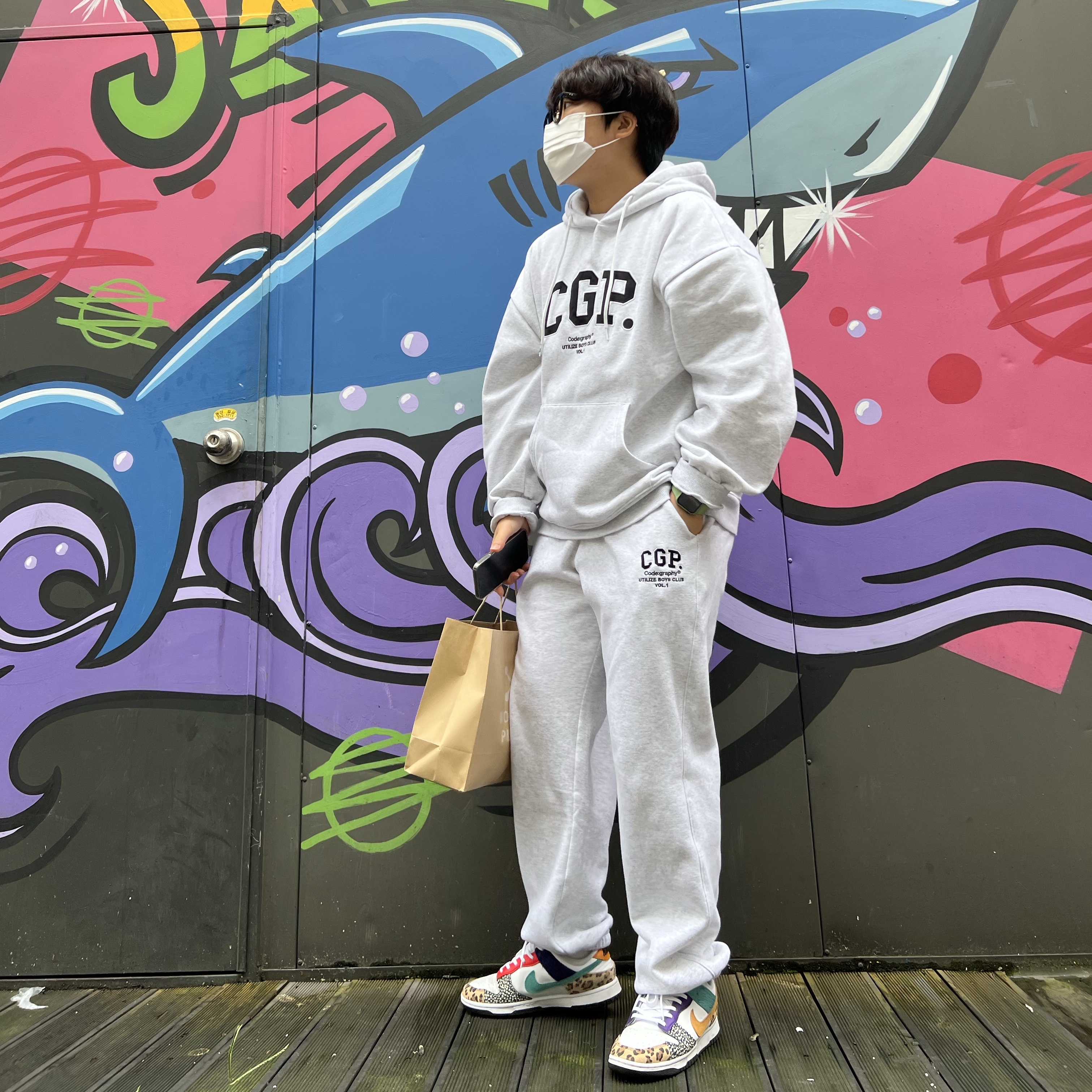 (W) Nike Dunk Low SE Patchwork 착용 스타일