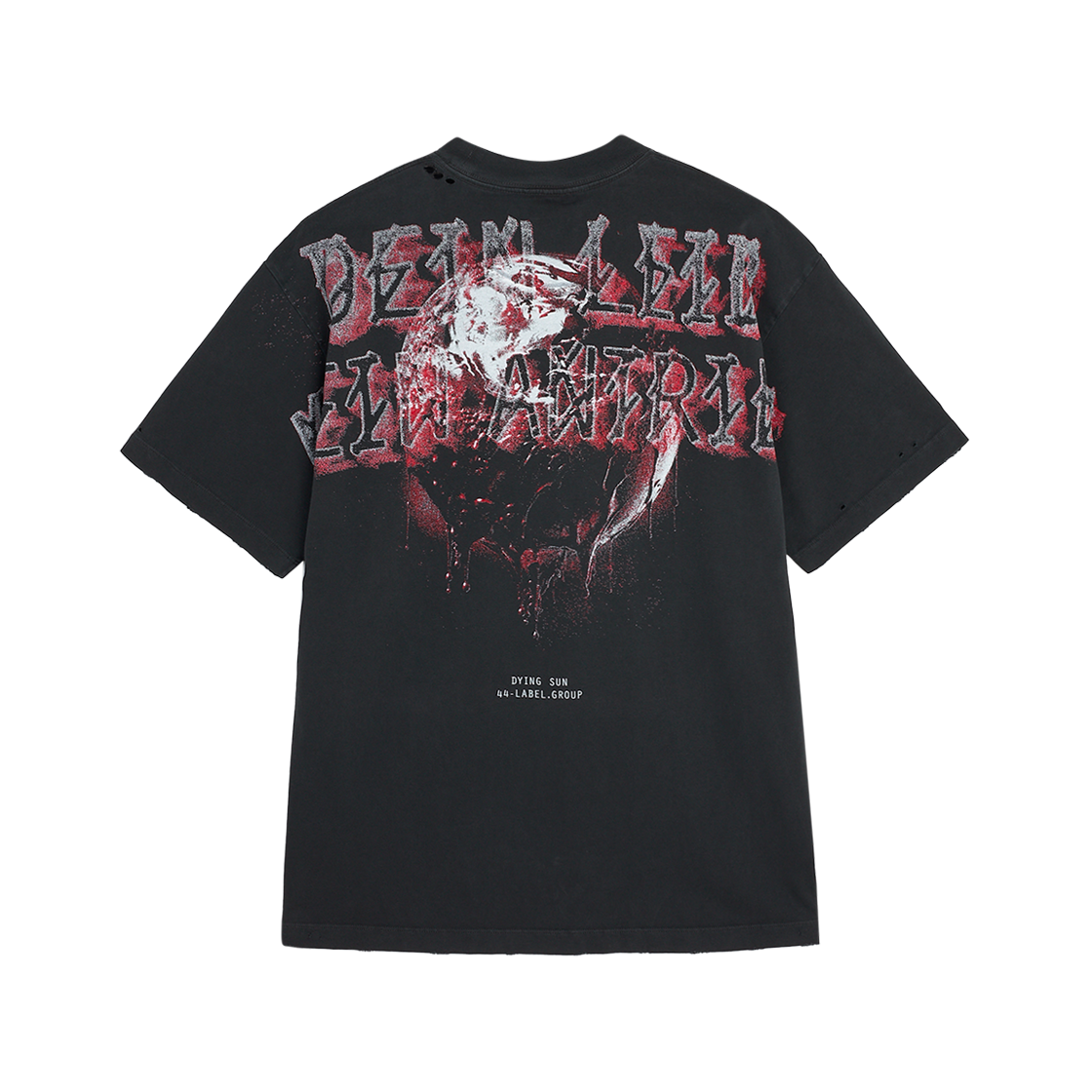 44 레이블 그룹 빈티지 레이드 티 블랙 - 24FW(44 Label Group Vintage Leid Tee Black - 24FW)