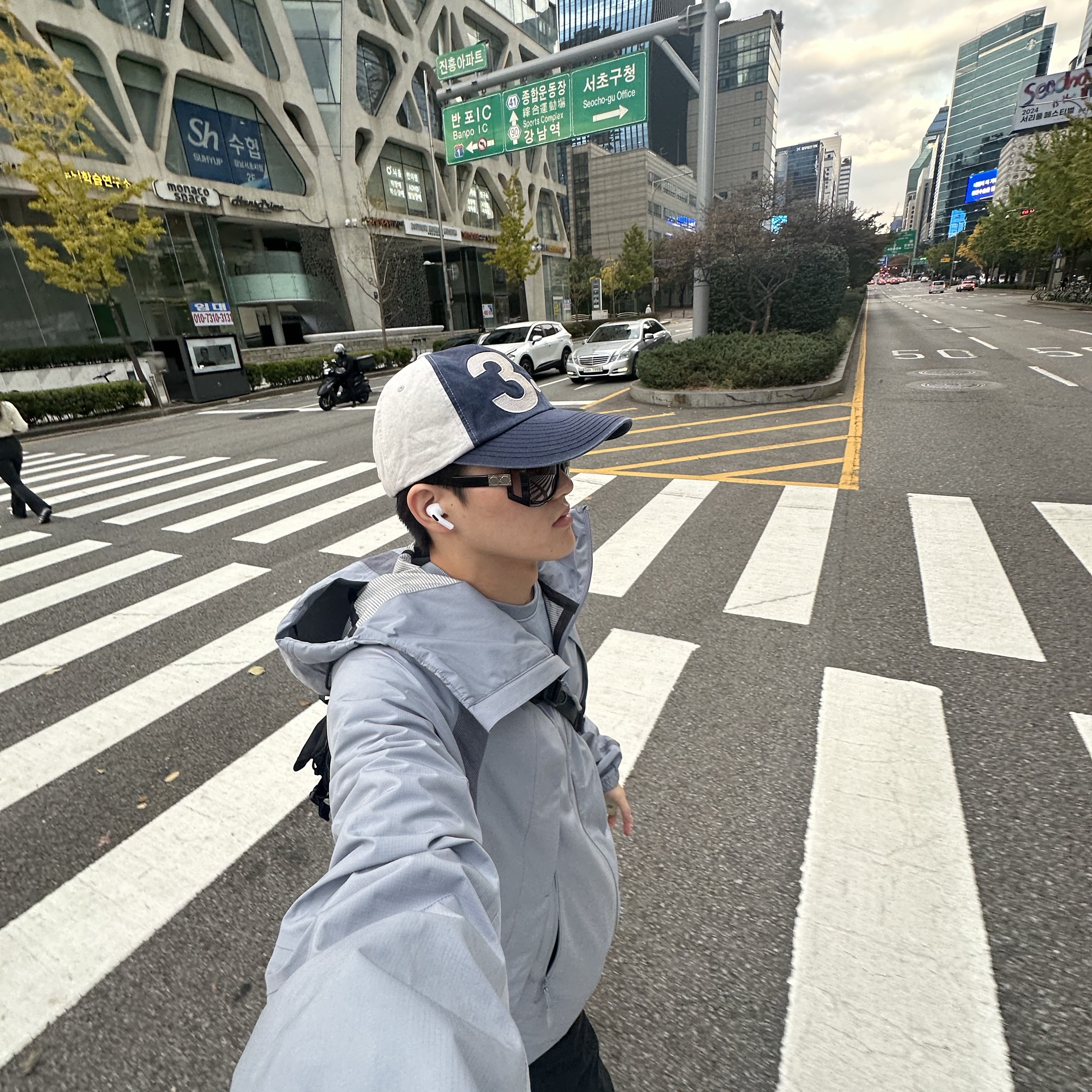 Sansan Gear Wind Shielded Jacket Ice Grey - 24SS 착용 스타일 - 2