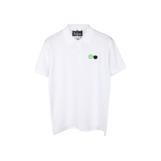 Comme des Garcons x The Beatles Apple Patch Polo Shirt White