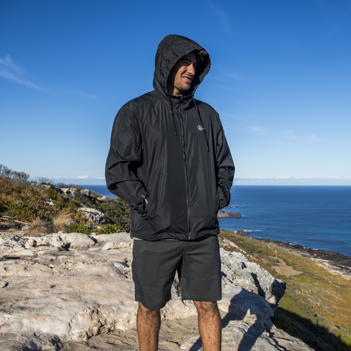 Volcom Wavern Jacket Black 착용 스타일