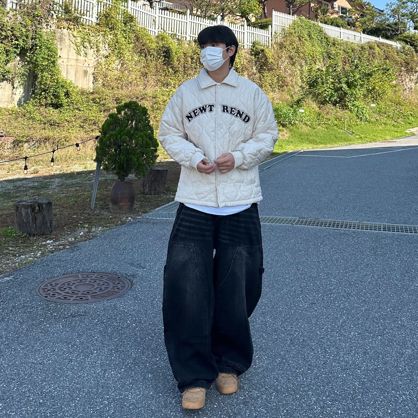 Nike Air Force 1 '07 WB Flax 착용 스타일 - 1