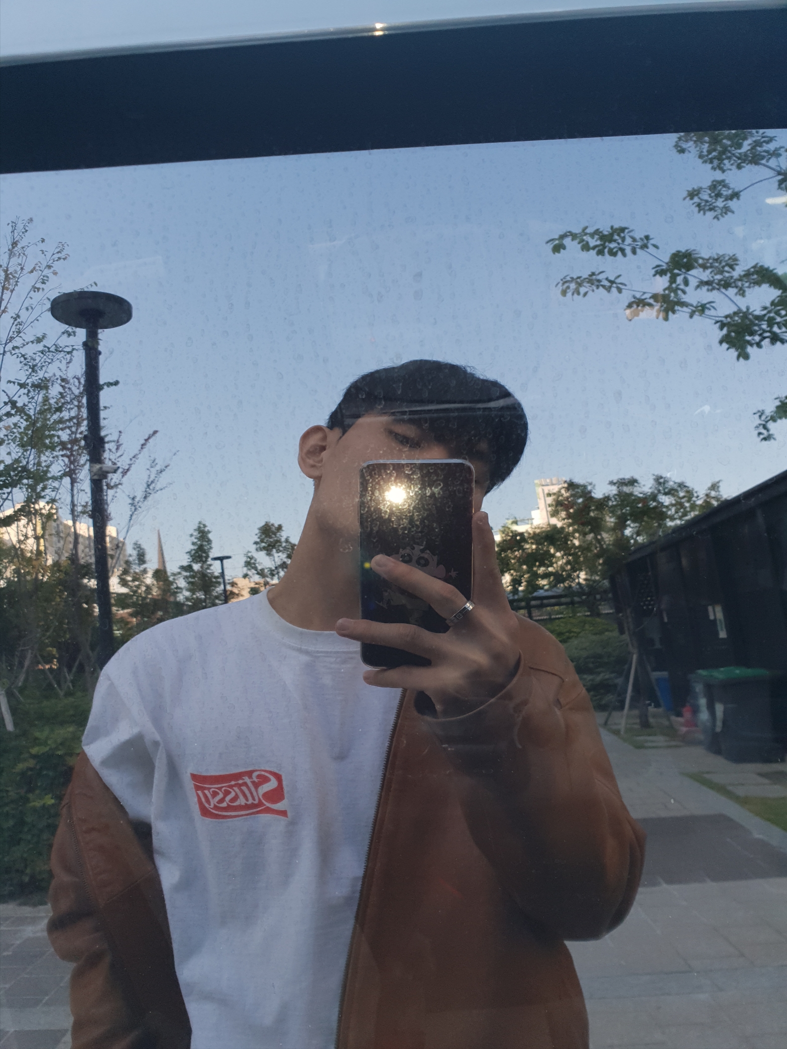 Stussy Soda Can T-Shirt White 착용 스타일