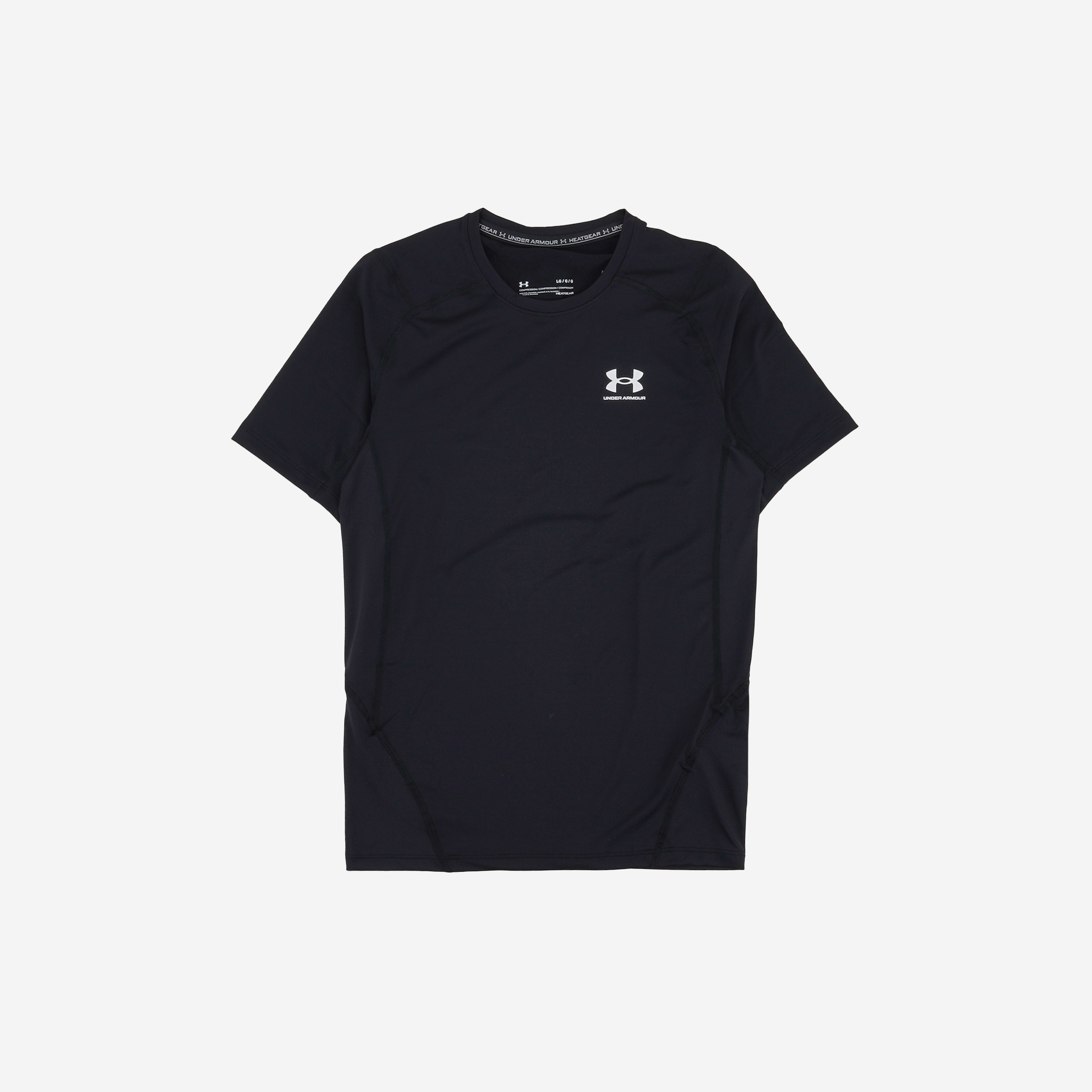 Under Armour HeatGear Short Sleeve Black White