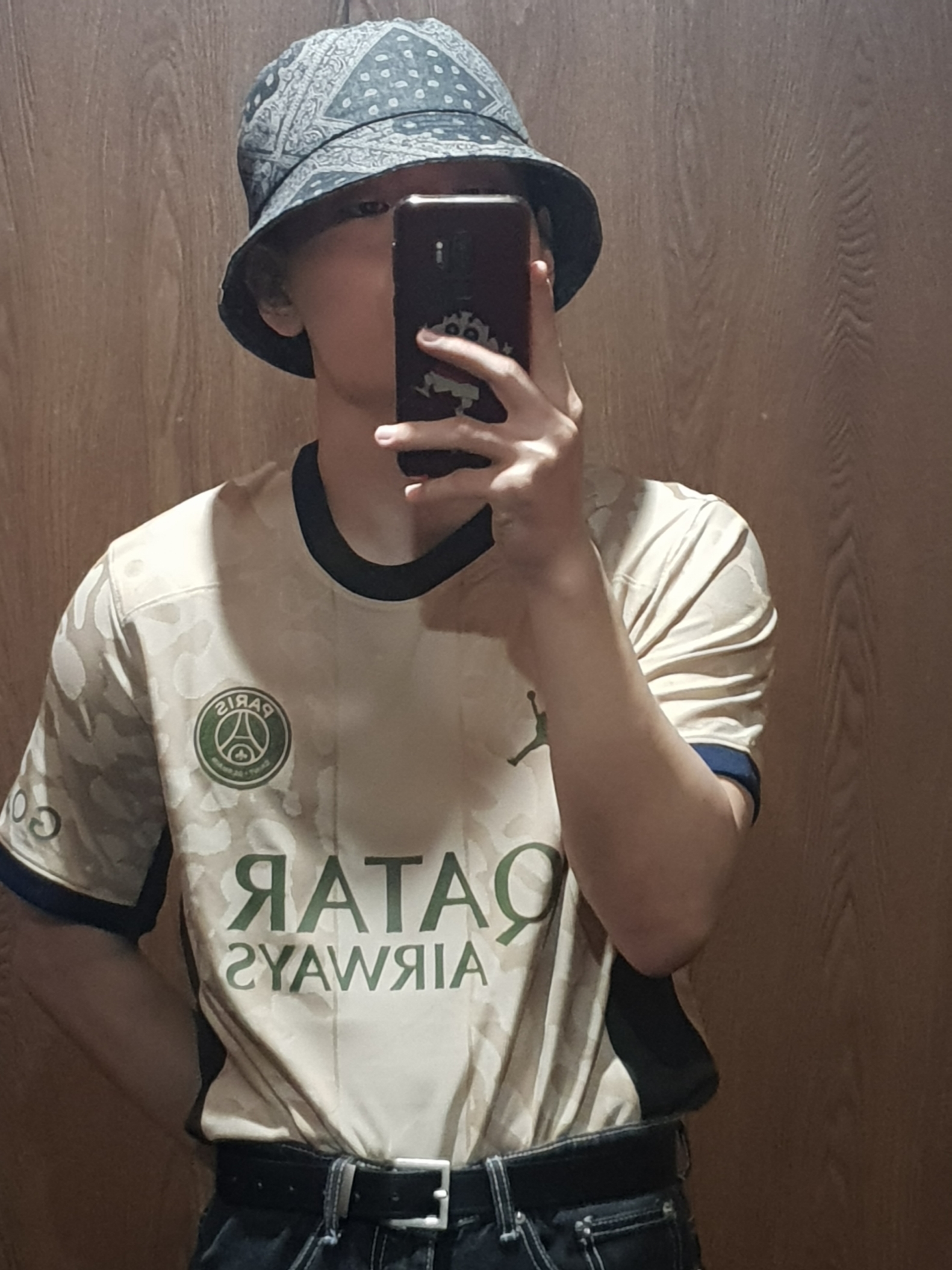 Jordan x Paris Saint-Germain 2023/24 Dri-Fit Stadium 4th Jersey Hemp (Non Marking Ver.) 착용 스타일