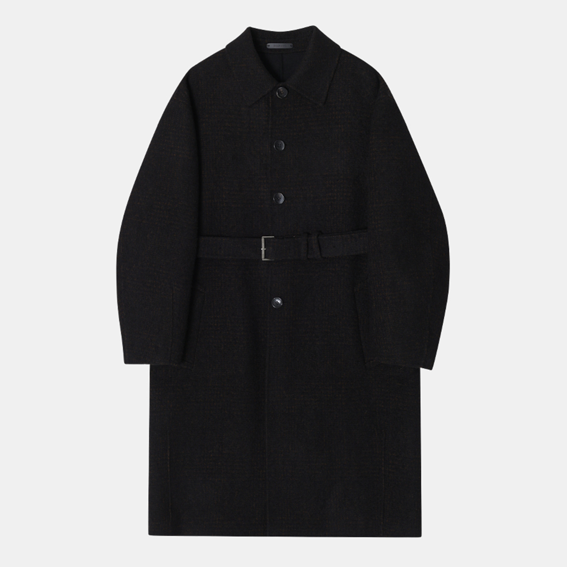 송지오옴므 리버시블 발마칸 헨드메이드 코트 브라운