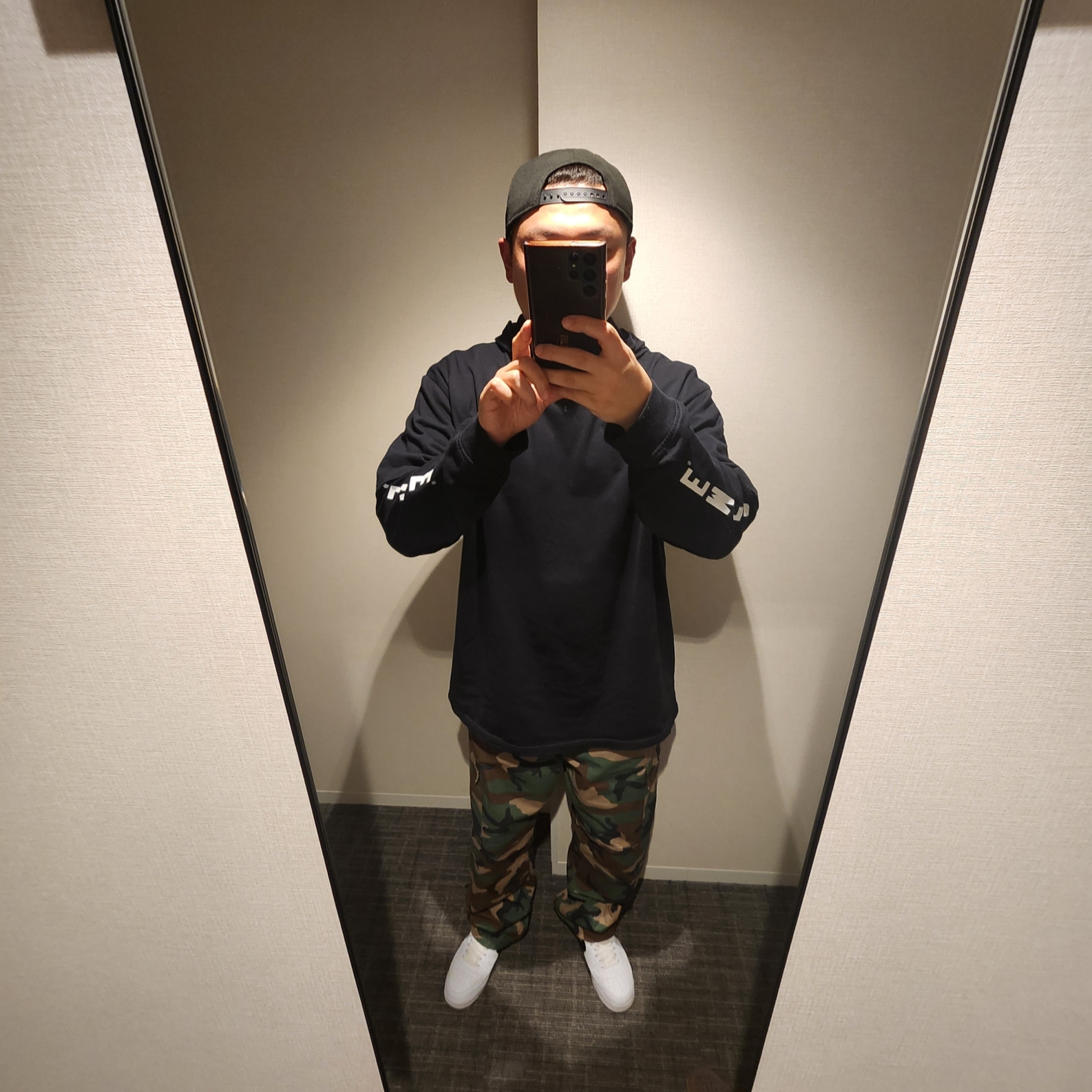 Supreme Layered Hooded L/S Top Black - 24SS 착용 스타일