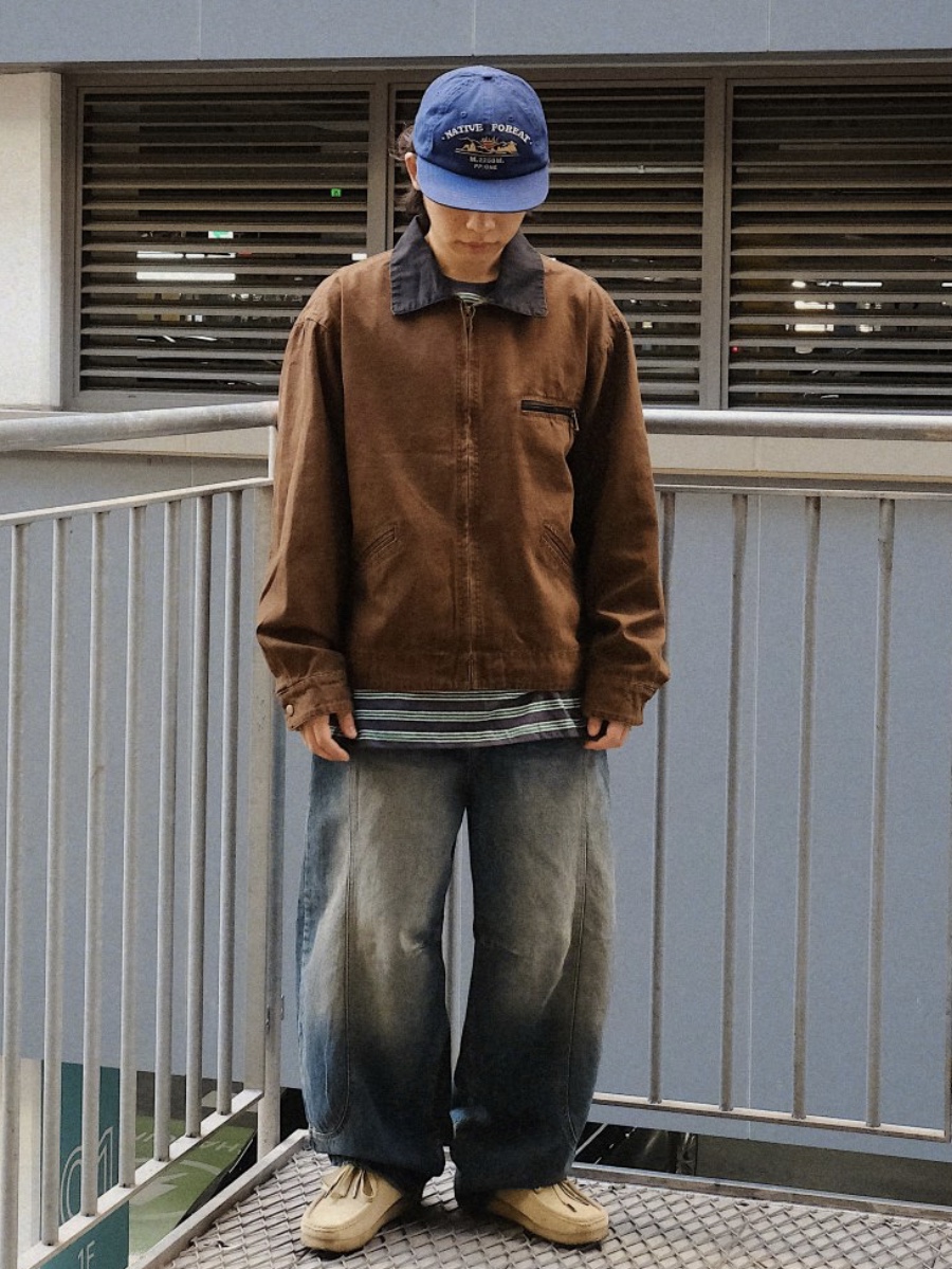 Clarks Wallabee Maple Suede 착용 스타일 - 1