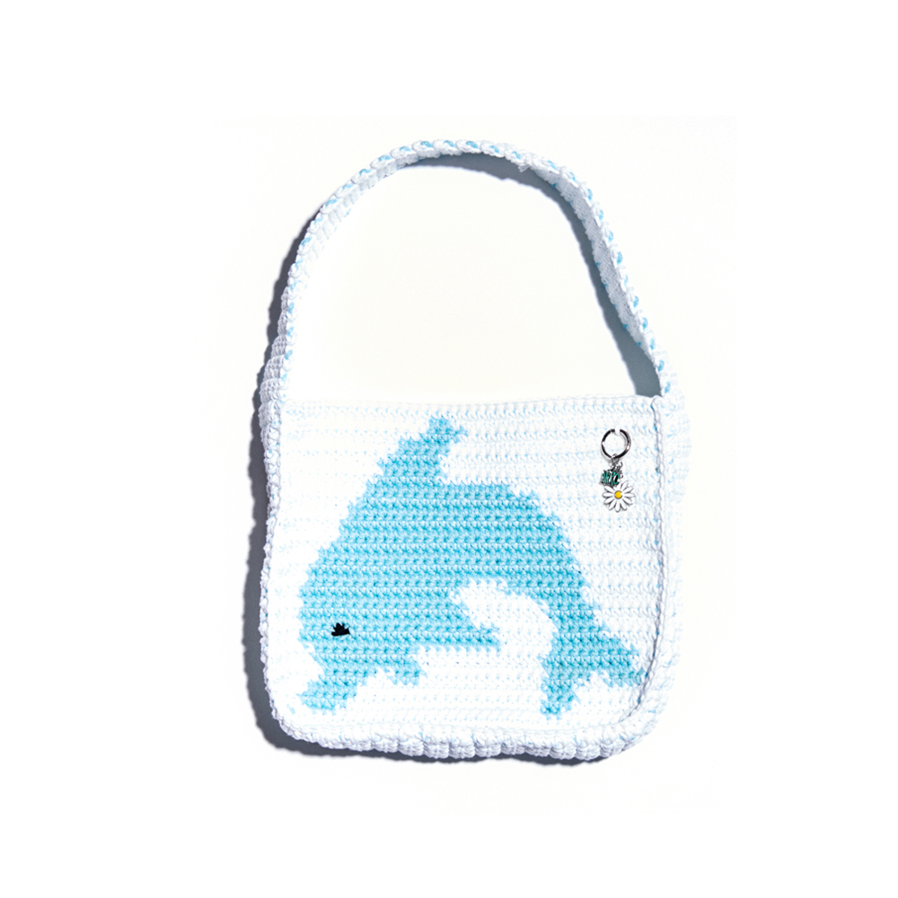 니로 세렌디피티 돌핀 스몰 핸드백 화이트(NiRO.SERENDiPiTY Dolphin Small Hand Bag #950 #960 White) - 2