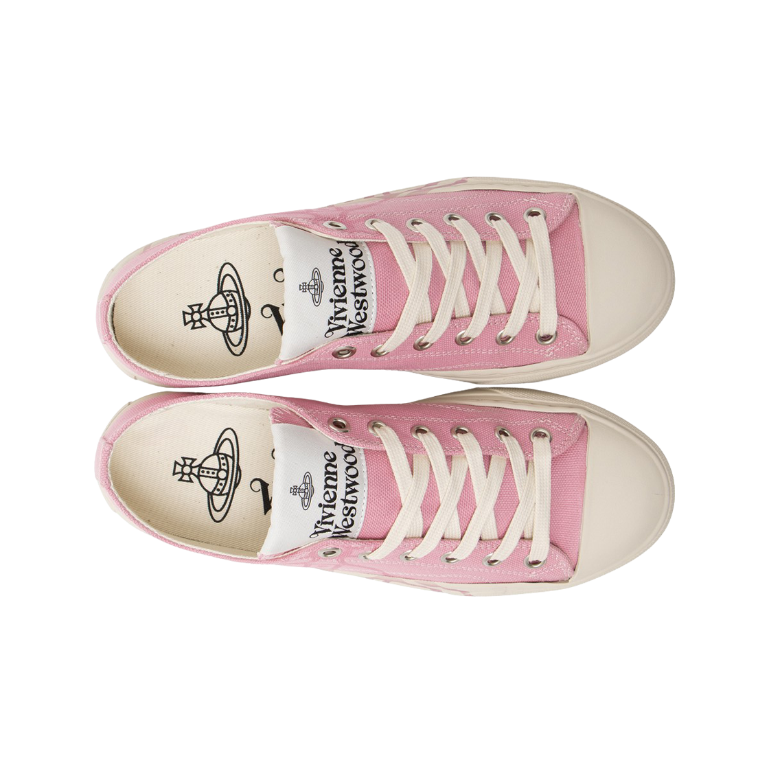 (W) 비비안 웨스트우드 플림솔 로우탑 스니커즈 핑크((W) Vivienne Westwood Plimsoll Low Top Sneakers Pink) - 2