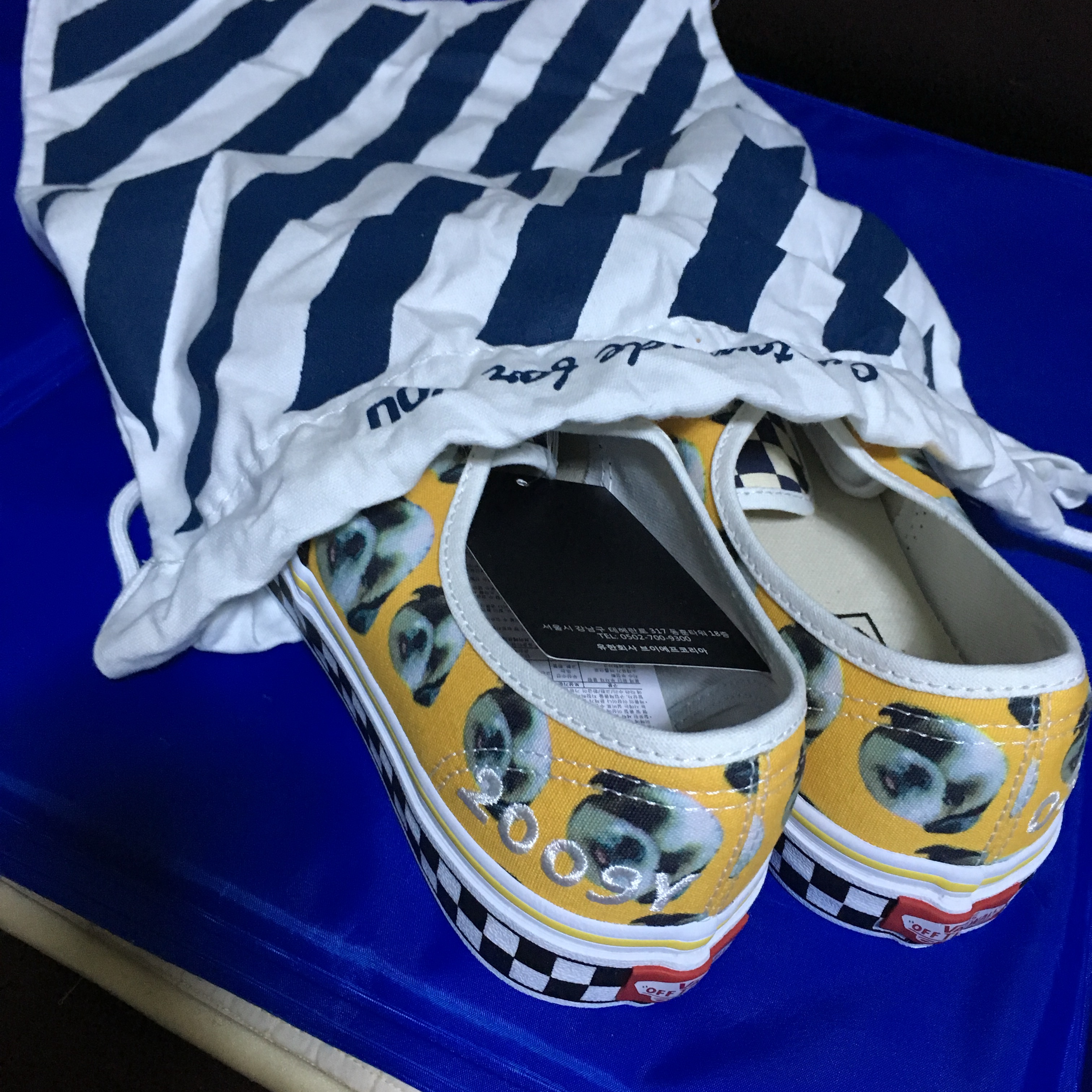 Vans Authentic Black White 착용 스타일 - 2