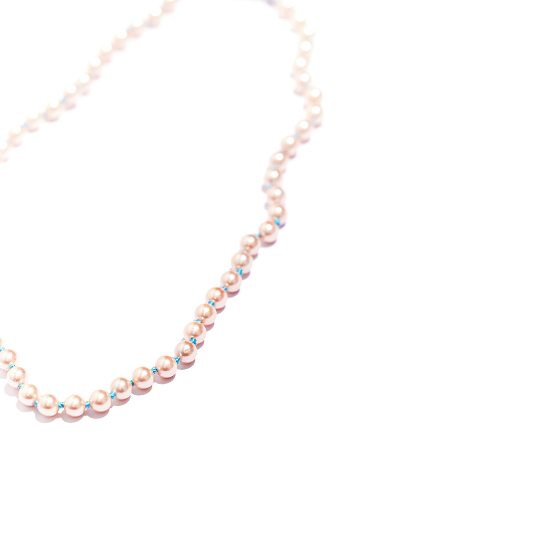 니로 세렌디피티 민트 실크 펄 네크리스(NiRO.SERENDiPiTY Mint Silk Thread Pearl Necklace #100) - 3