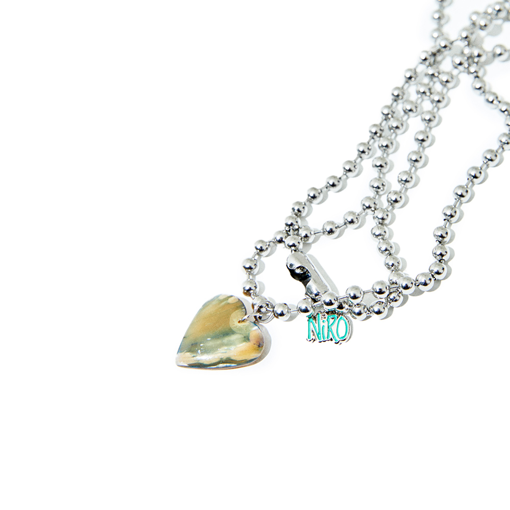 니로 세렌디피티 하트 펄 네크리스(NiRO.SERENDiPiTY Heart Mother Of Pearl Necklace #53) - 2