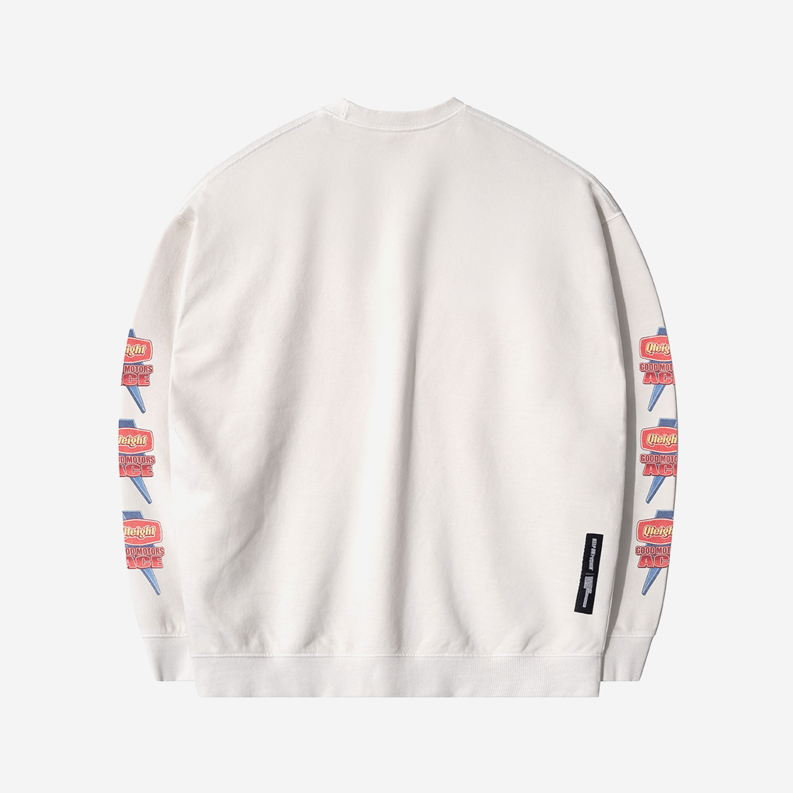 큐티에잇 가먼츠 에이스 모터스 빈티지 워시드 스웻셔츠 에크루(QT8 GARMENTS Ace Motors Vintage Washed Sweatshirt Ecru) - 2