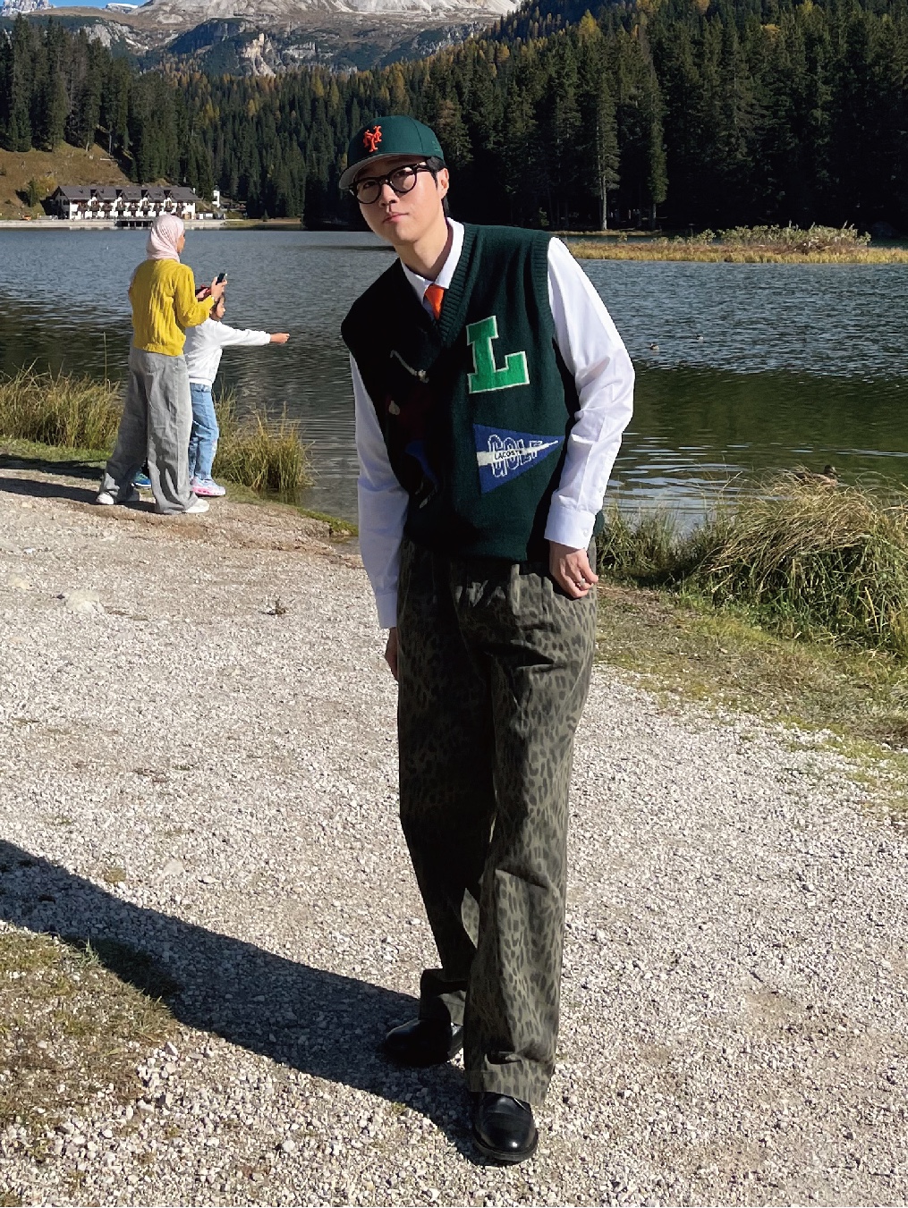 Aime Leon Dore x New Era Mets Ballpark Hat Dark Green, ersco Leopard Baggy Trousers Khaki 착용 스타일 - 2