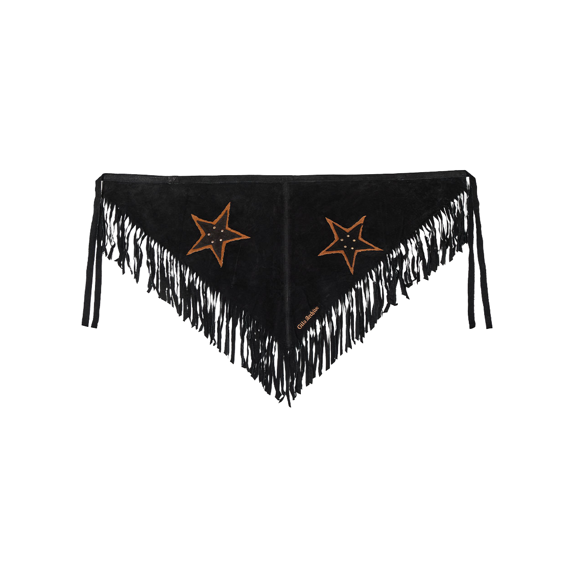 24WIAC12BK Gila Archive Star Leather Shawl Black
