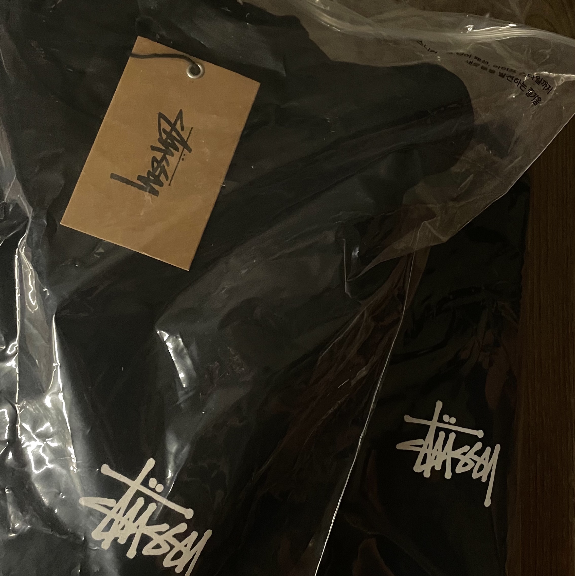 Stussy Basic Stussy Hoodie Black 착용 스타일
