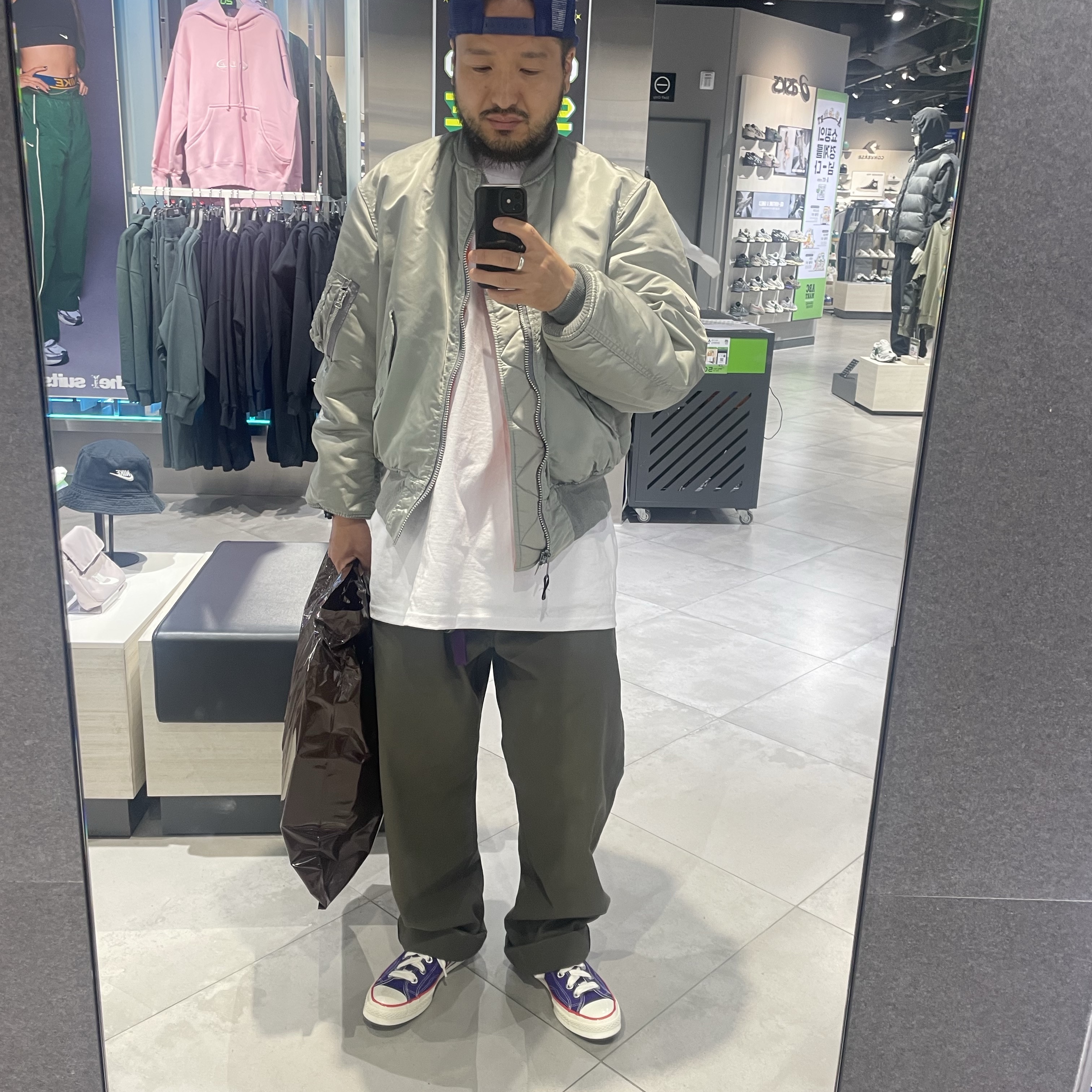 Converse Chuck 70 Ox Sketch Court Purple 착용 스타일